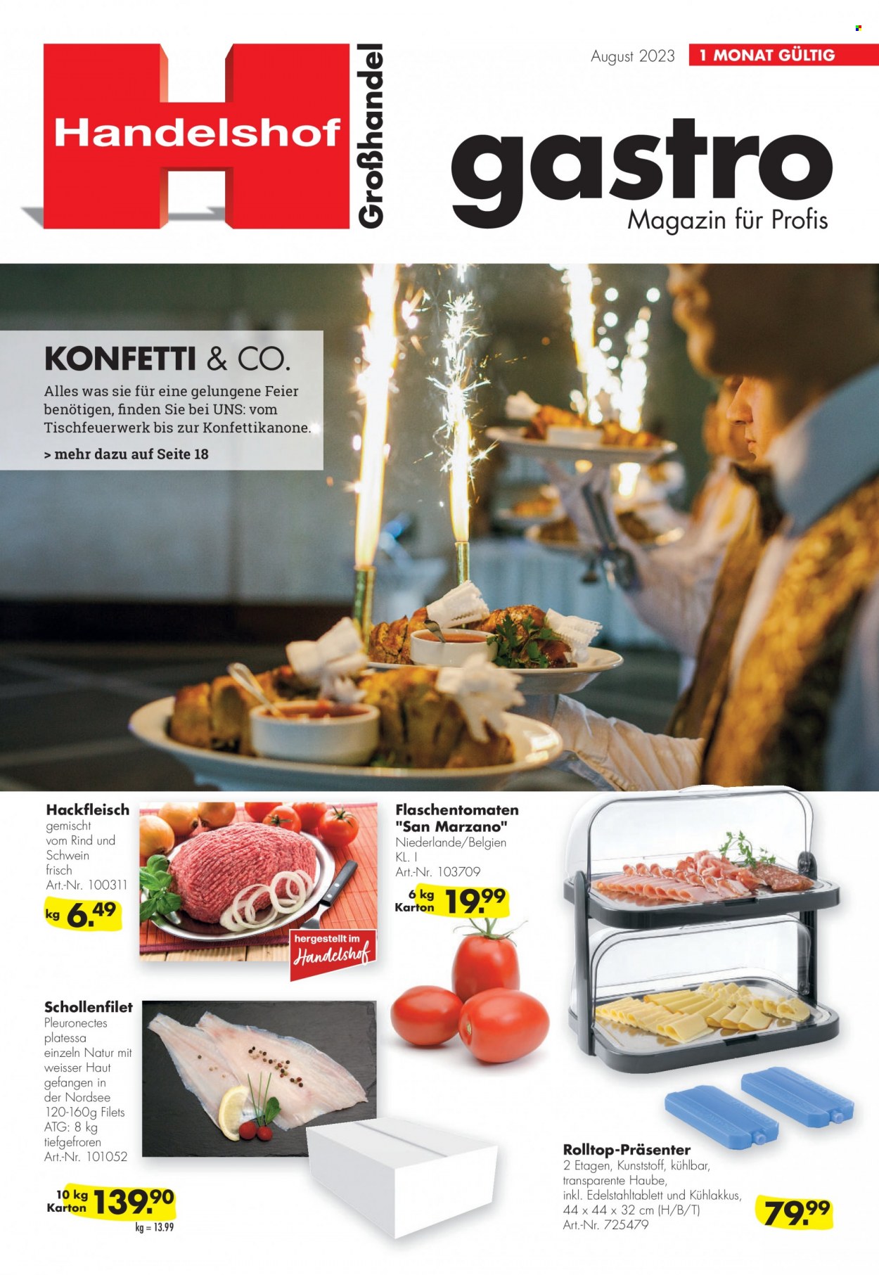 Handelshof Prospekte  - 1.08.2023 - 31.08.2023. Seite 1