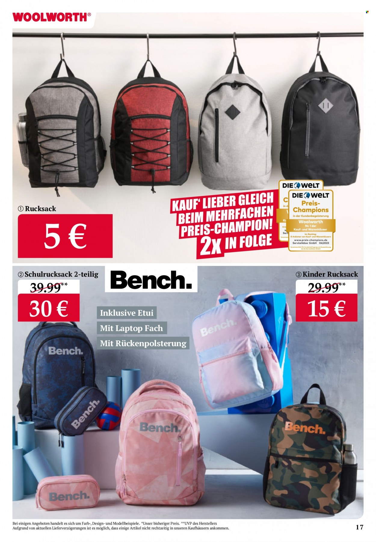 Woolworth Prospekte  - 17.08.2023 - 31.08.2023. Seite 17