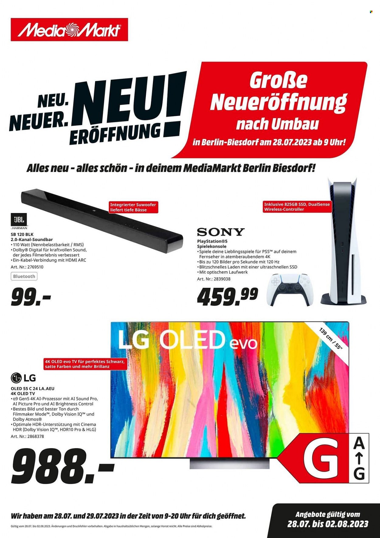 MediaMarkt Prospekte  - 28.07.2023 - 2.08.2023. Seite 1