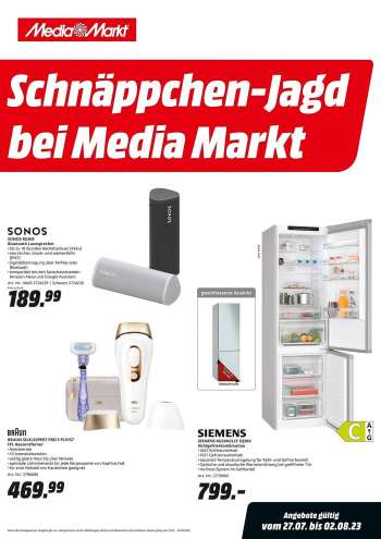 Prospekte MediaMarkt - 27.07.2023 - 2.08.2023.