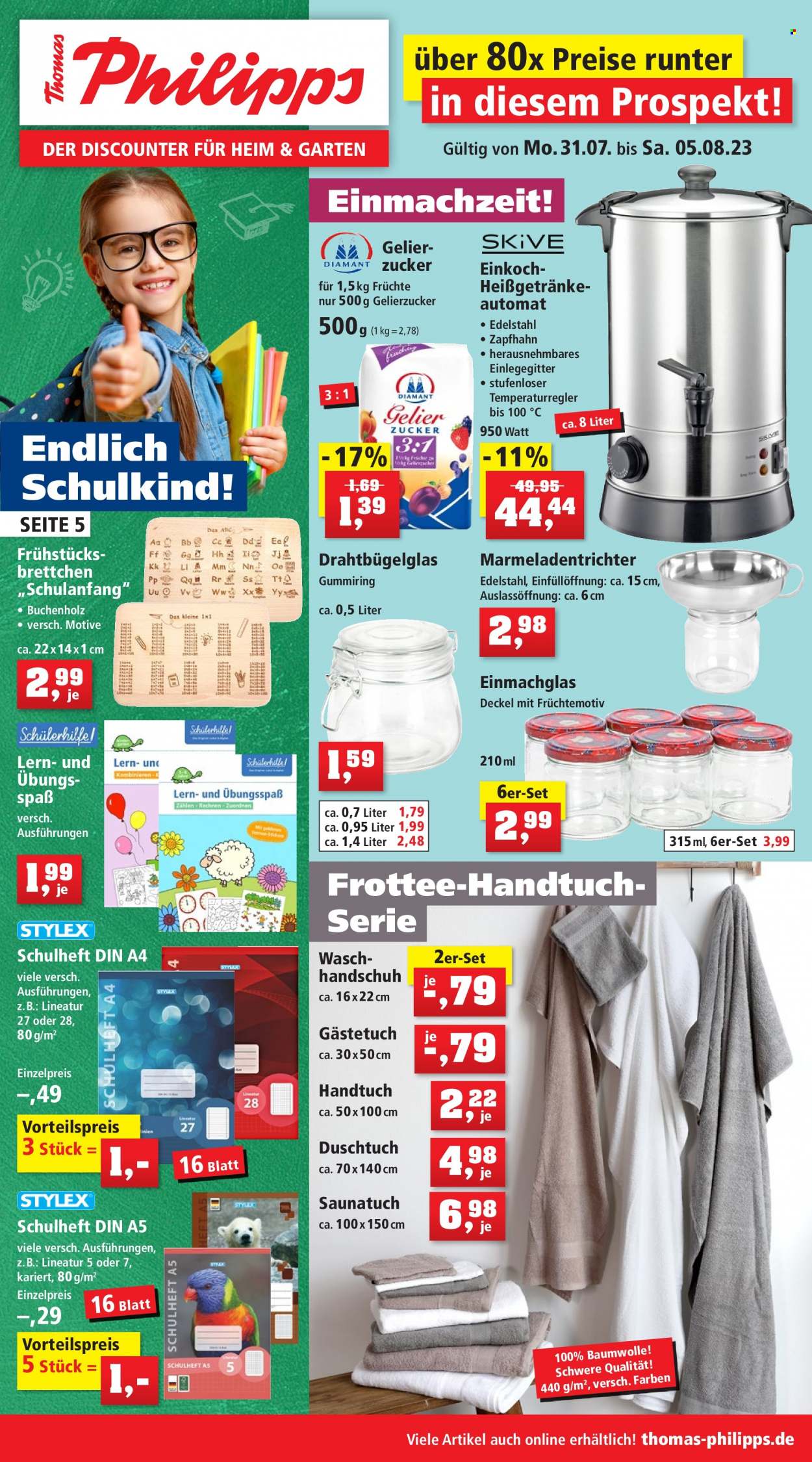 Thomas Philipps Prospekte  - 31.07.2023 - 5.08.2023. Seite 1