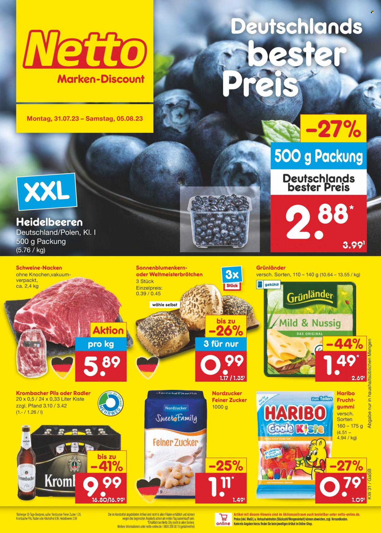 Netto Marken-Discount Prospekte  - 31.07.2023 - 5.08.2023. Seite 1