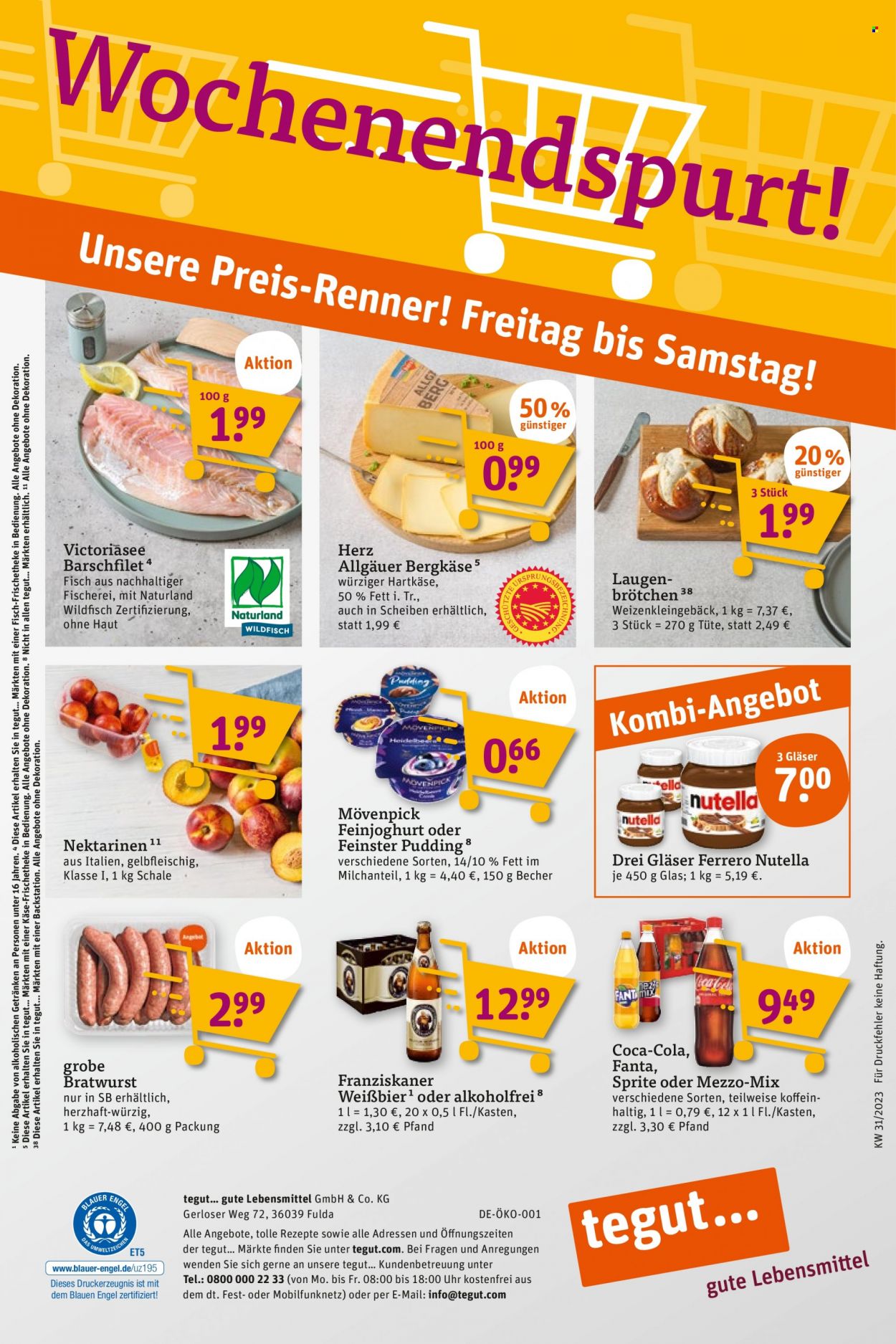 tegut... Prospekte  - 31.07.2023 - 5.08.2023. Seite 22