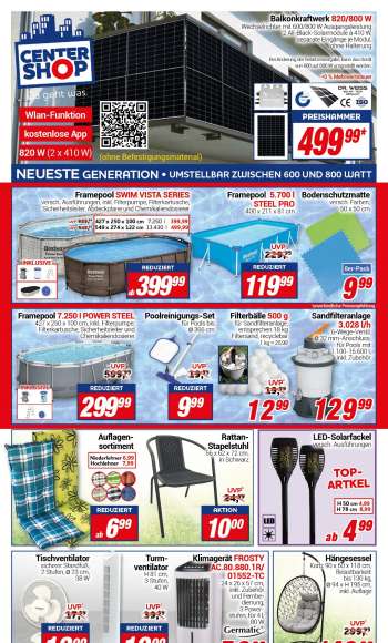 Prospekte CENTERSHOP - 31.07.2023 - 5.08.2023.