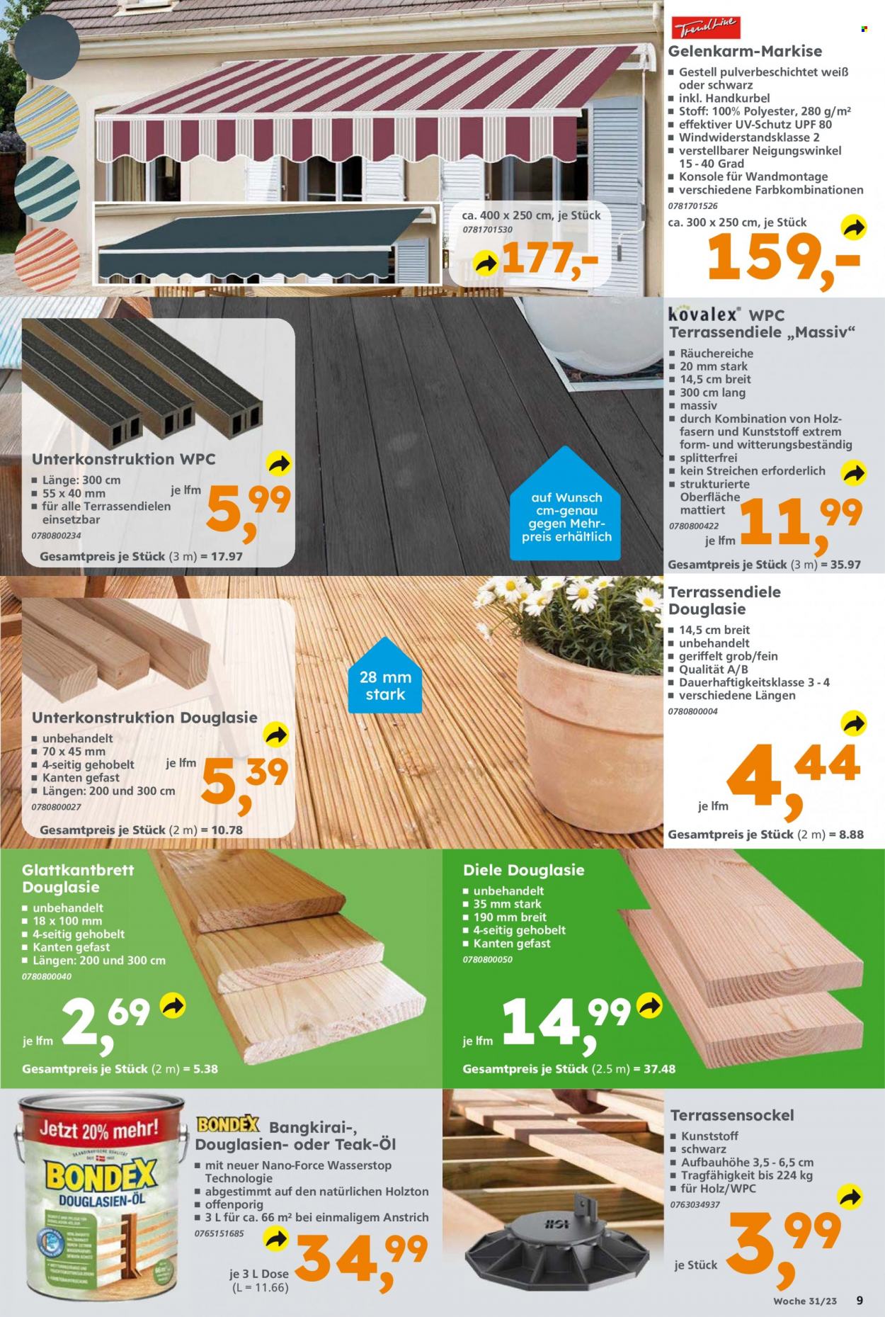 Globus Baumarkt Prospekte  - 31.07.2023 - 5.08.2023. Seite 9