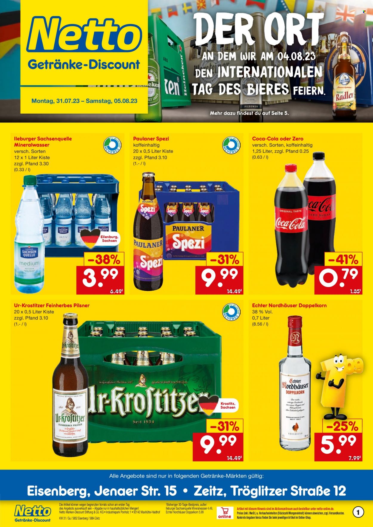 Netto Marken-Discount Prospekte  - 31.07.2023 - 5.08.2023. Seite 1