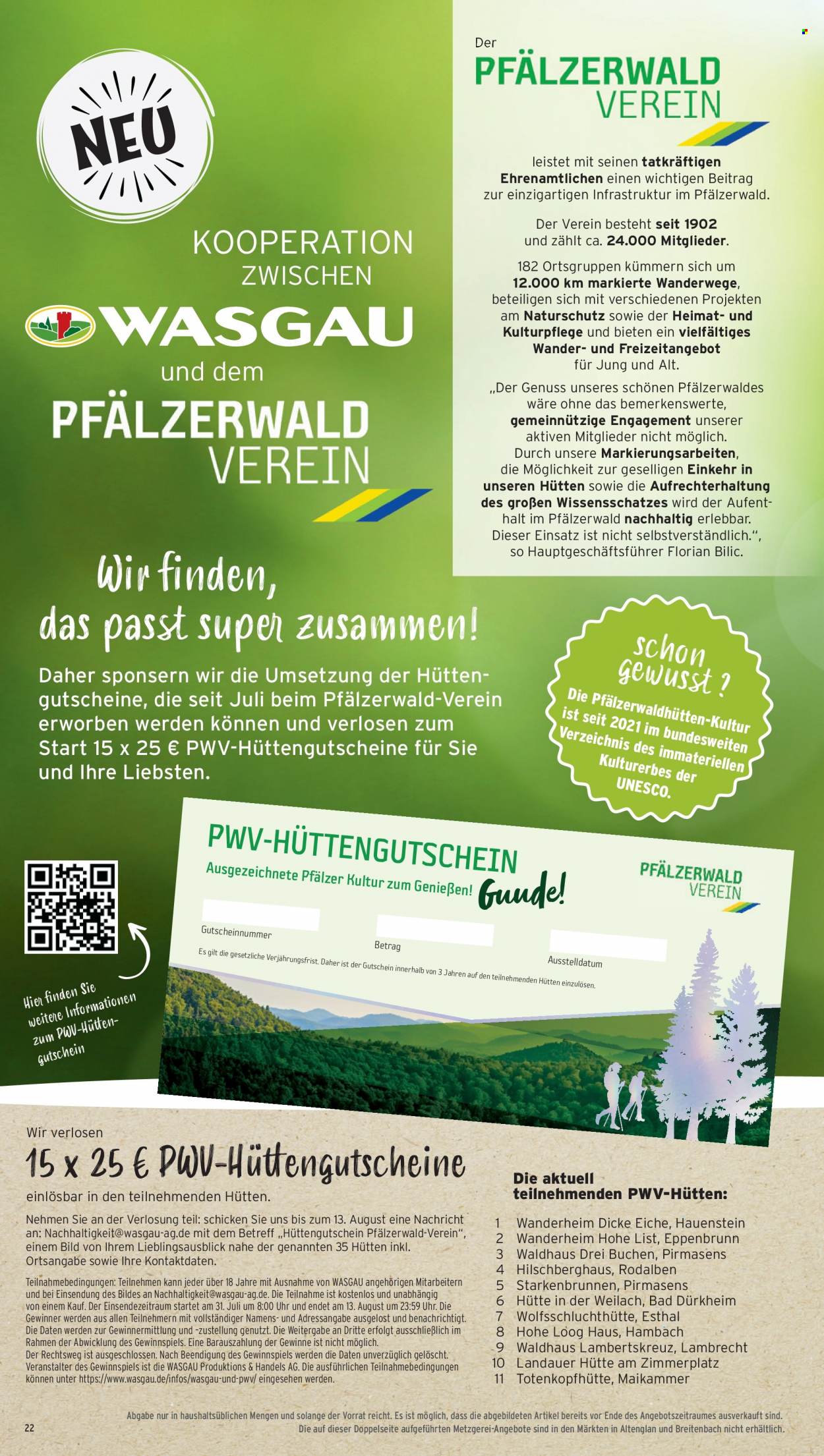 Wasgau Prospekte  - 31.07.2023 - 5.08.2023. Seite 22