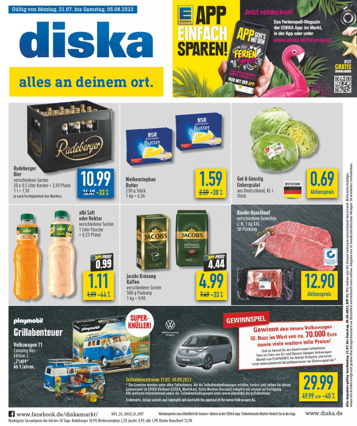 Diska Prospekte  - 31.07.2023 - 5.08.2023. Seite 1