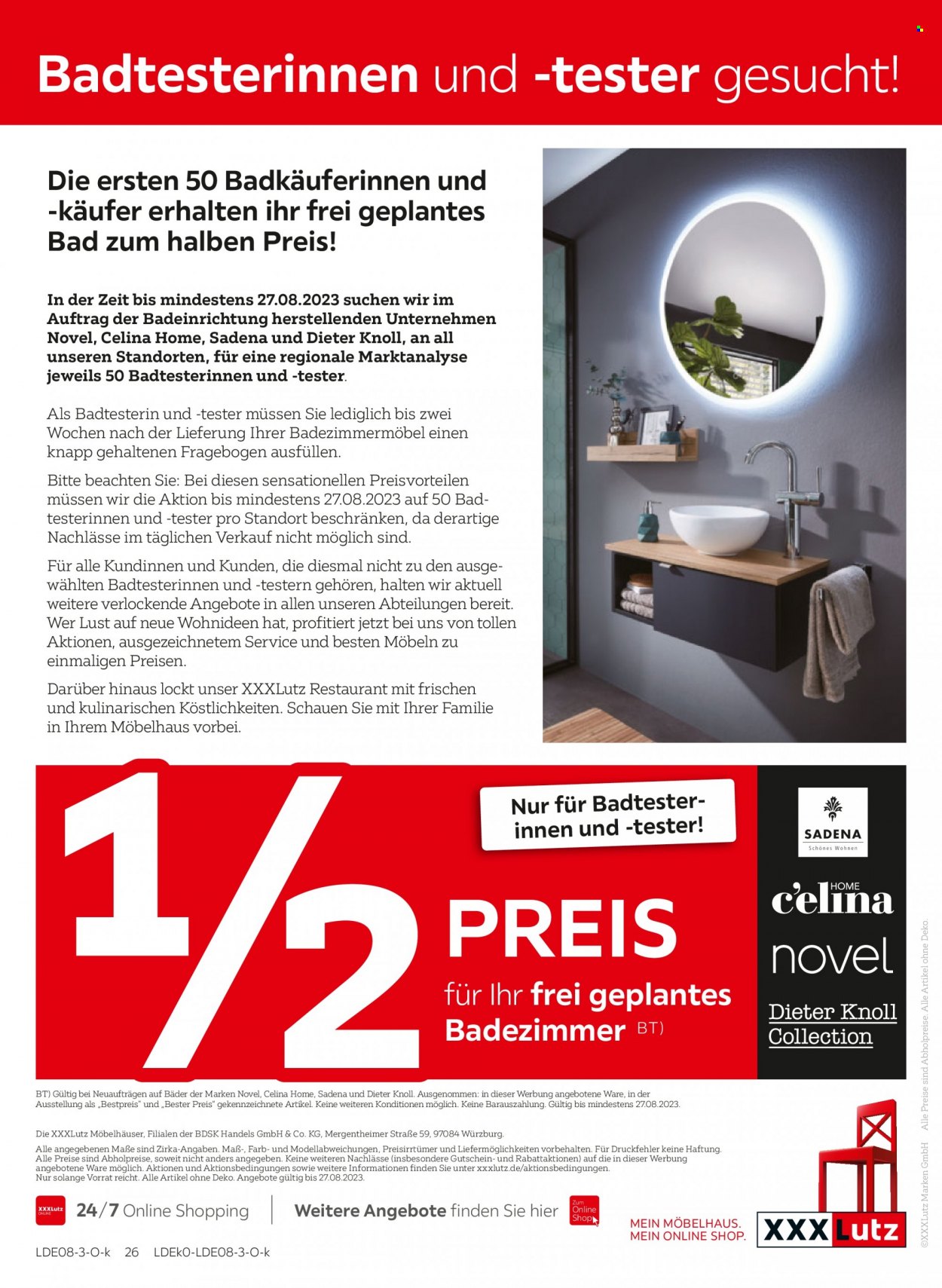 XXXLutz Prospekte  - 30.07.2023 - 13.08.2023. Seite 26