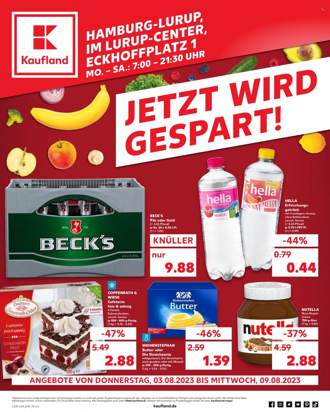 Kaufland Prospekte  - 3.08.2023 - 9.08.2023. Seite 1