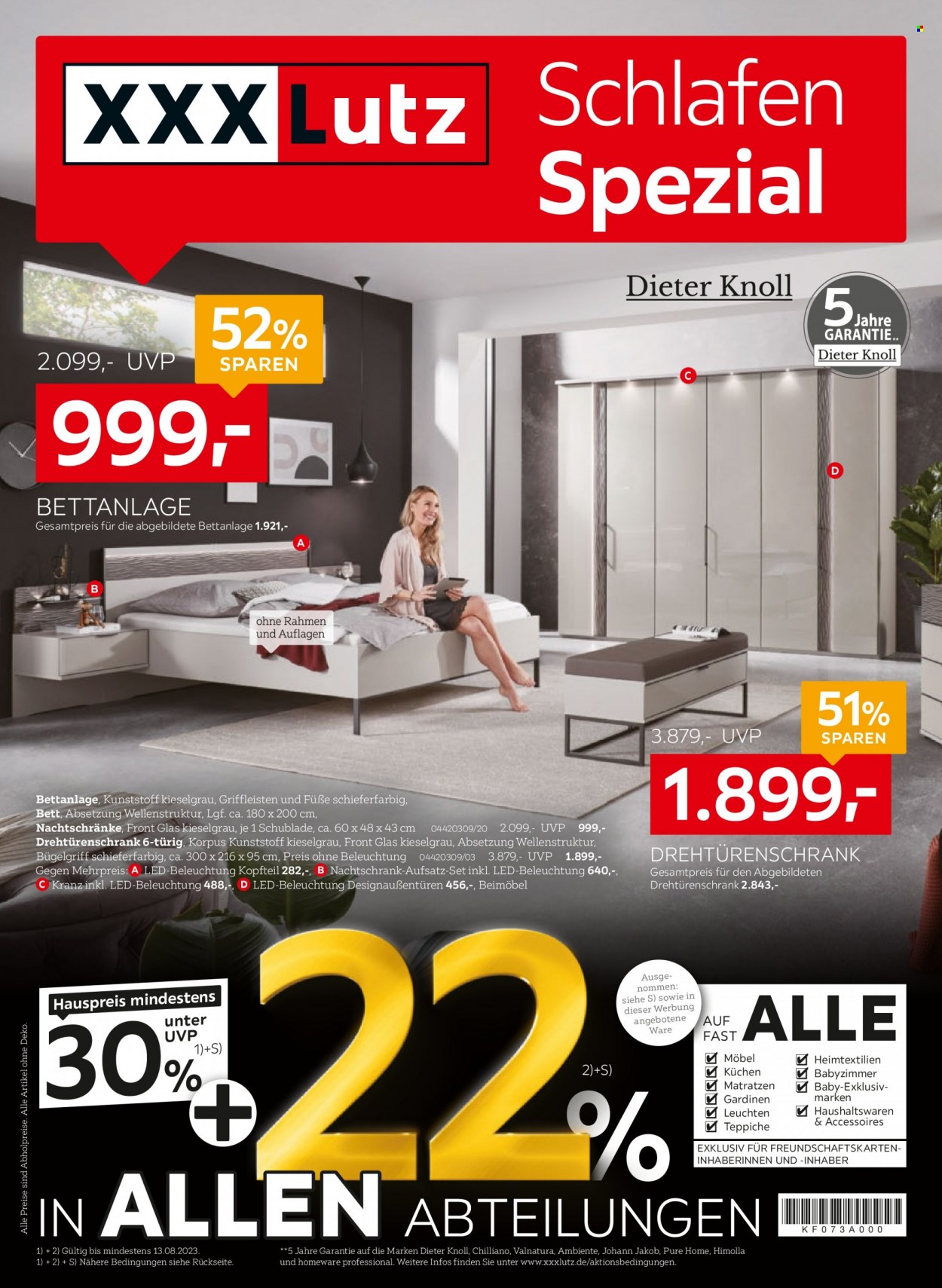 XXXLutz Prospekte  - 30.07.2023 - 13.08.2023. Seite 1