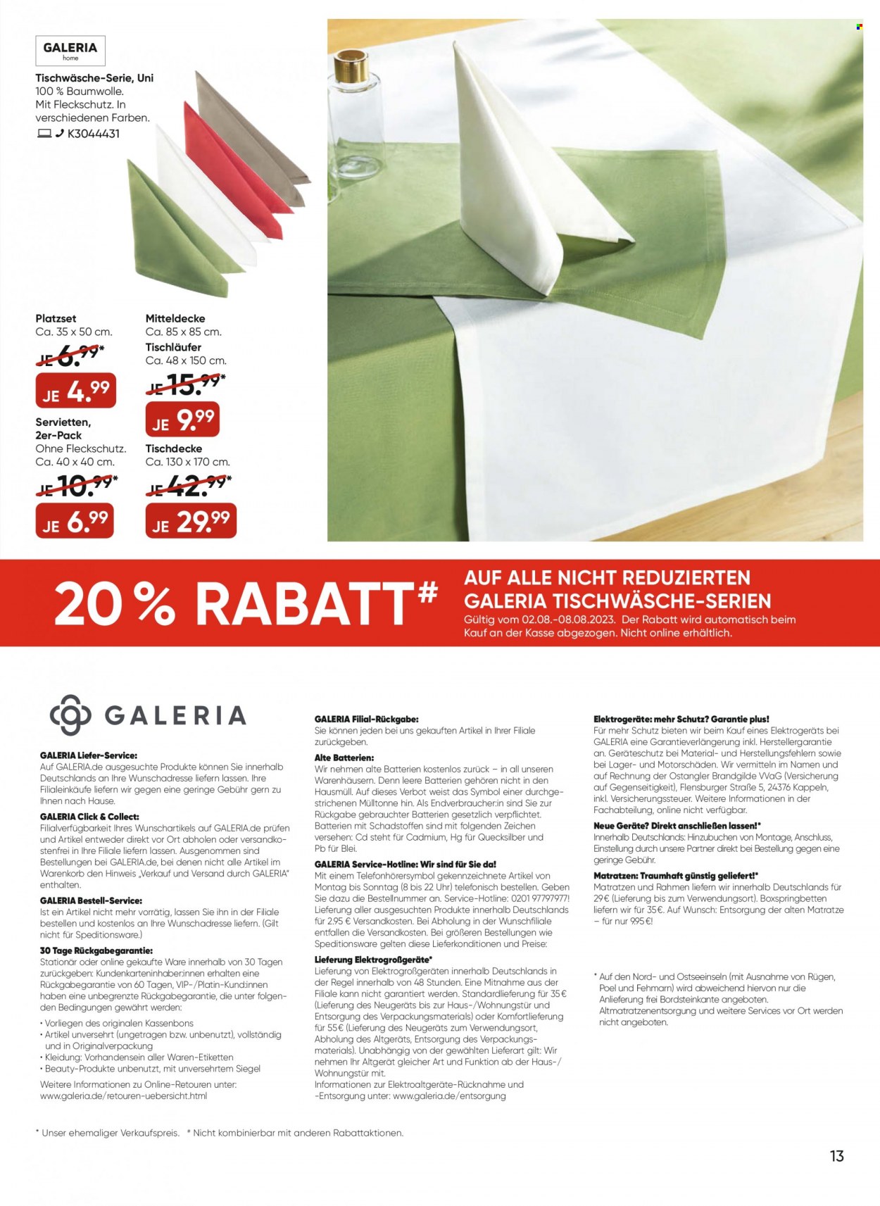 GALERIA Karstadt Kaufhof Prospekte  - 2.08.2023 - 8.08.2023. Seite 13