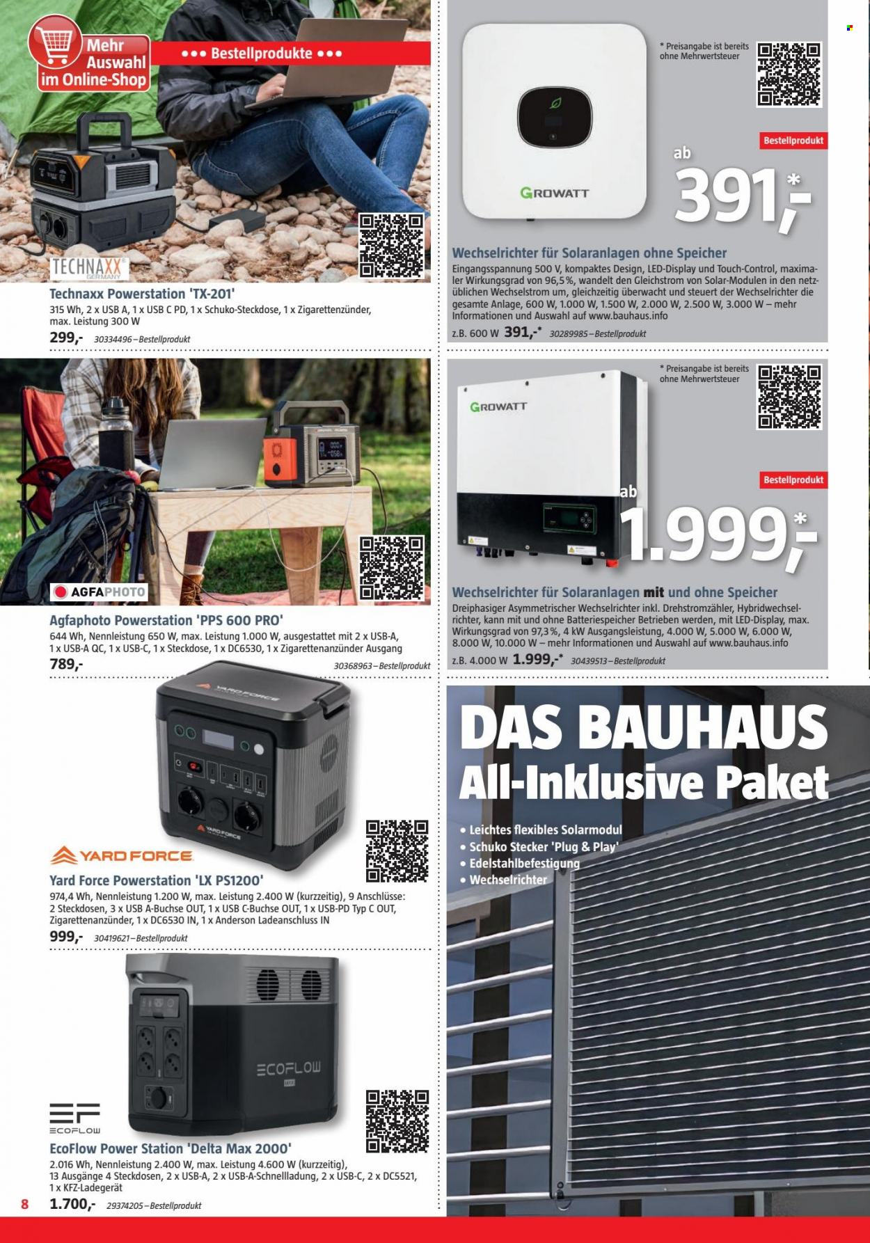 Bauhaus Prospekte  - 29.07.2023 - 2.09.2023. Seite 8