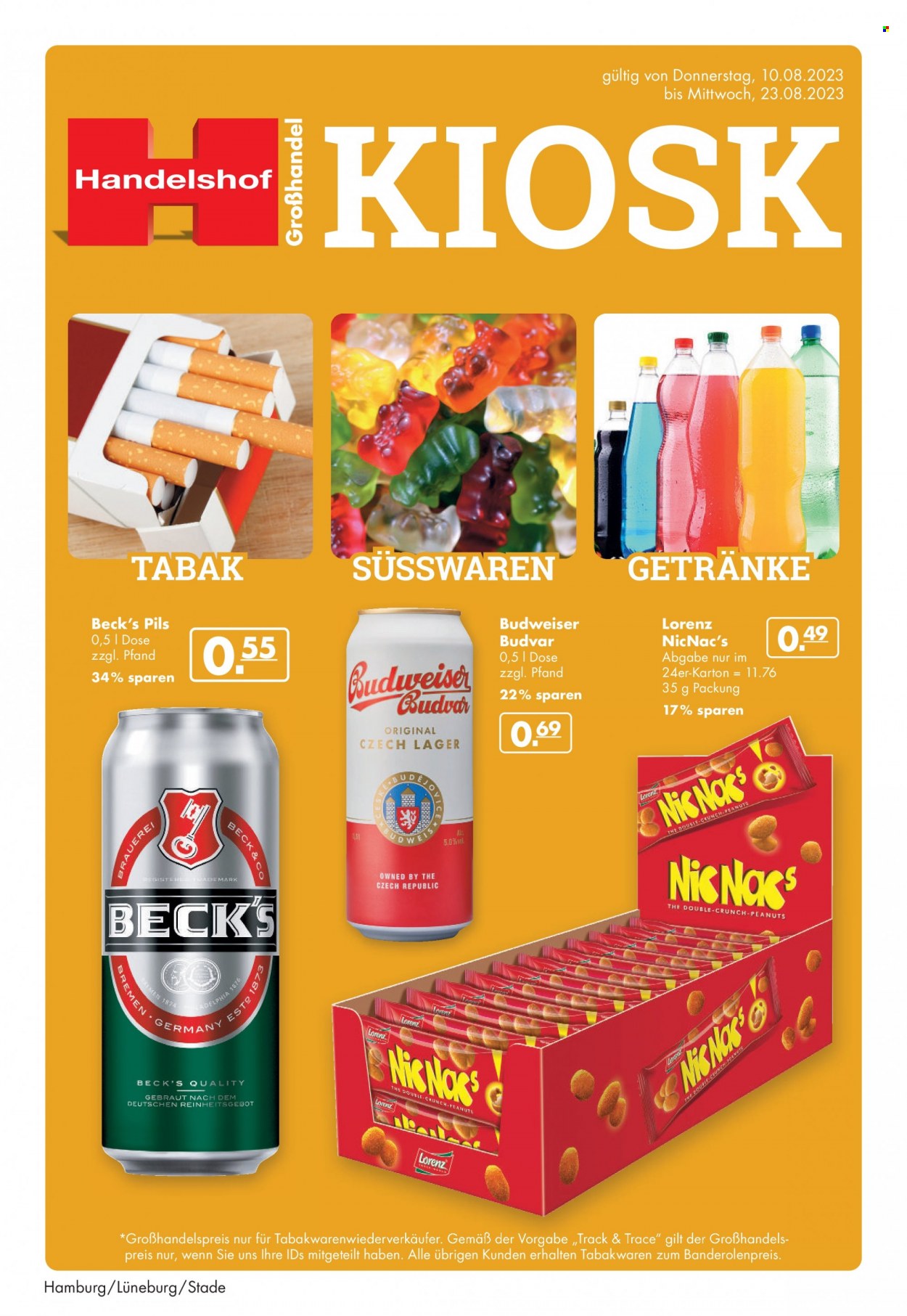 Handelshof Prospekte  - 10.08.2023 - 23.08.2023. Seite 1