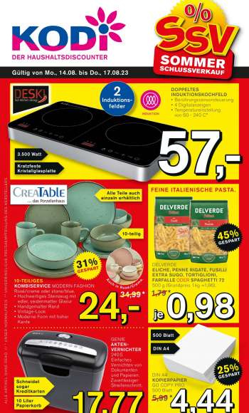 Prospekte KODi - 14.08.2023 - 19.08.2023.