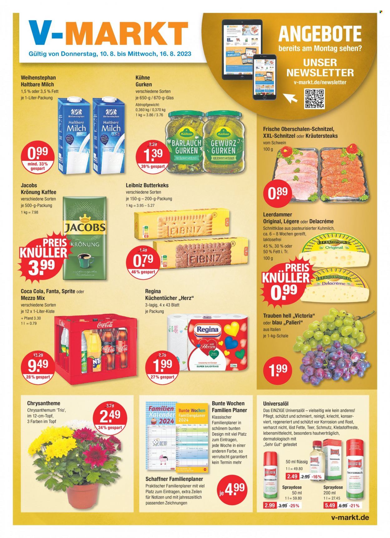 V-Markt Prospekte  - 10.08.2023 - 16.08.2023. Seite 1