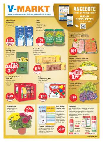 Prospekte V-Markt - 10.08.2023 - 16.08.2023.