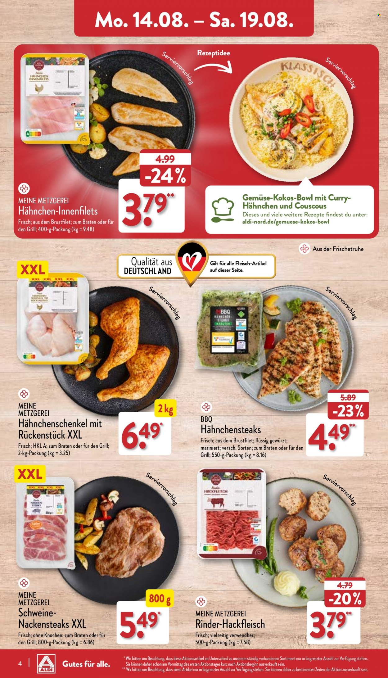 ALDI Nord Prospekte  - 14.08.2023 - 19.08.2023. Seite 4