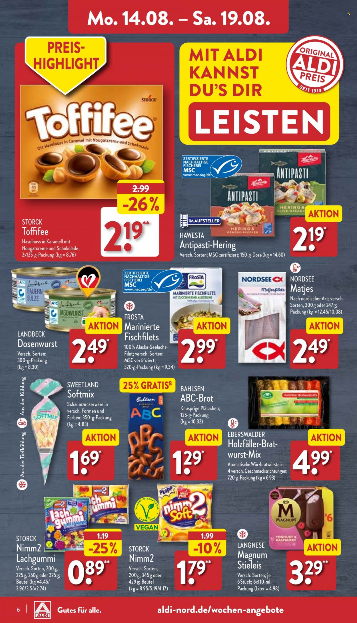 ALDI Nord Prospekte  - 14.08.2023 - 19.08.2023. Seite 6