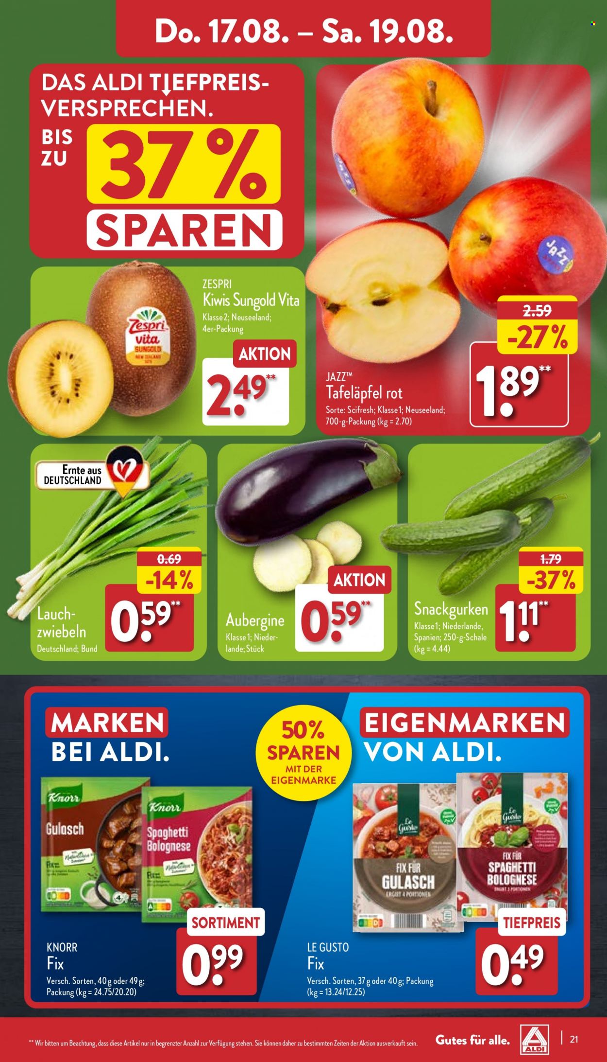 ALDI Nord Prospekte  - 14.08.2023 - 19.08.2023. Seite 21