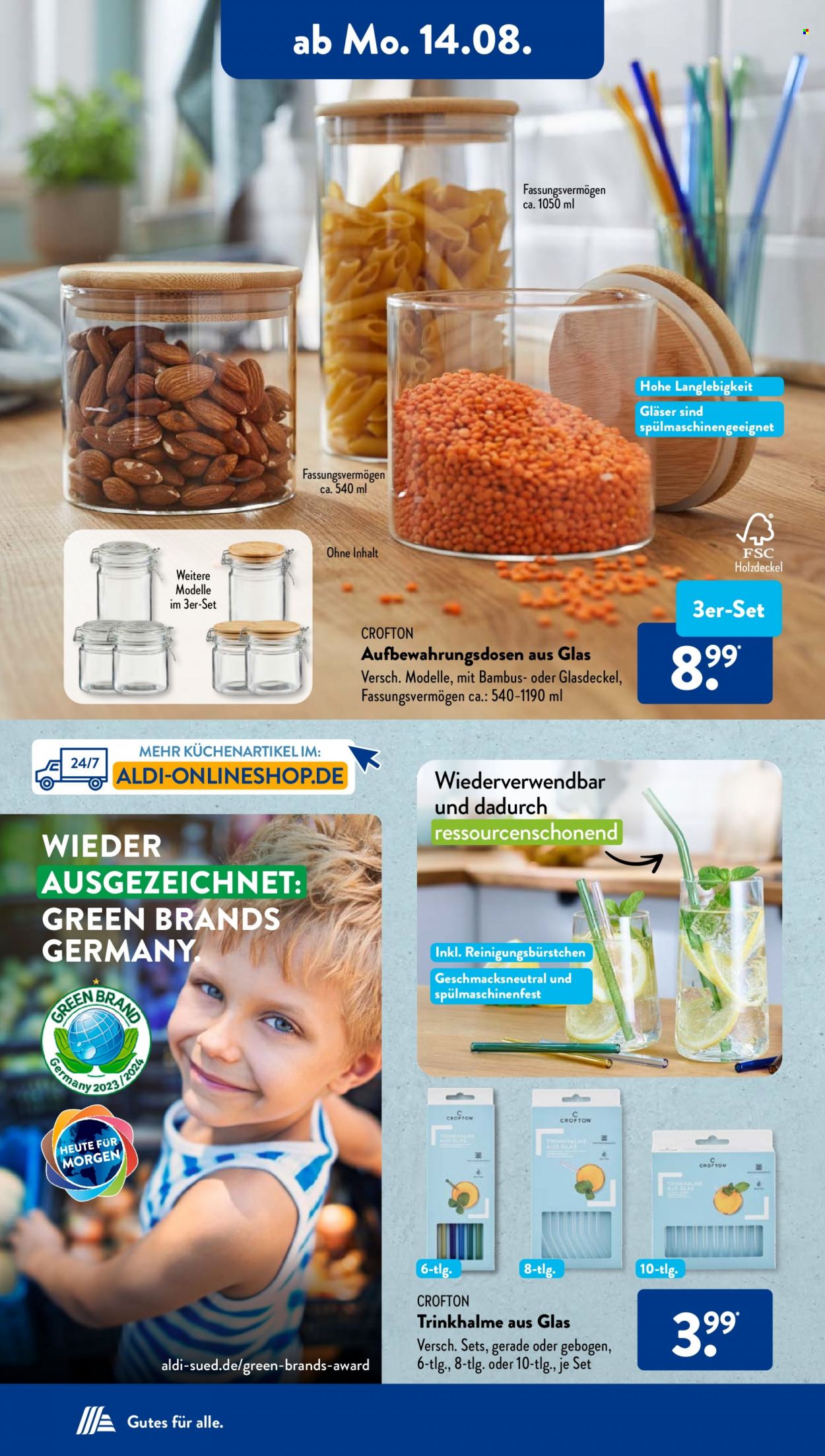 ALDI SÜD Prospekte  - 14.08.2023 - 19.08.2023. Seite 14