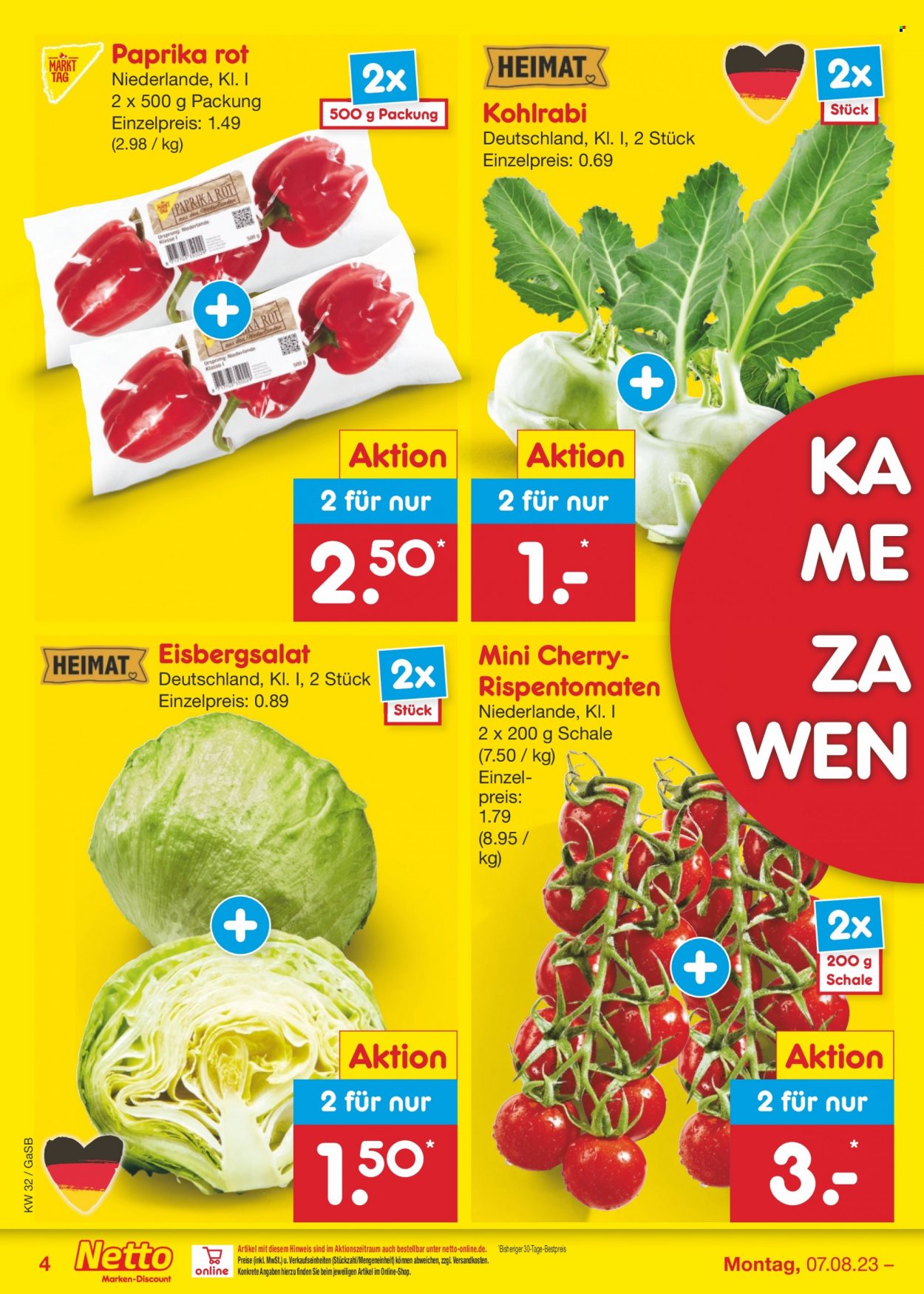 Netto Marken-Discount Prospekte  - 7.08.2023 - 12.08.2023. Seite 4