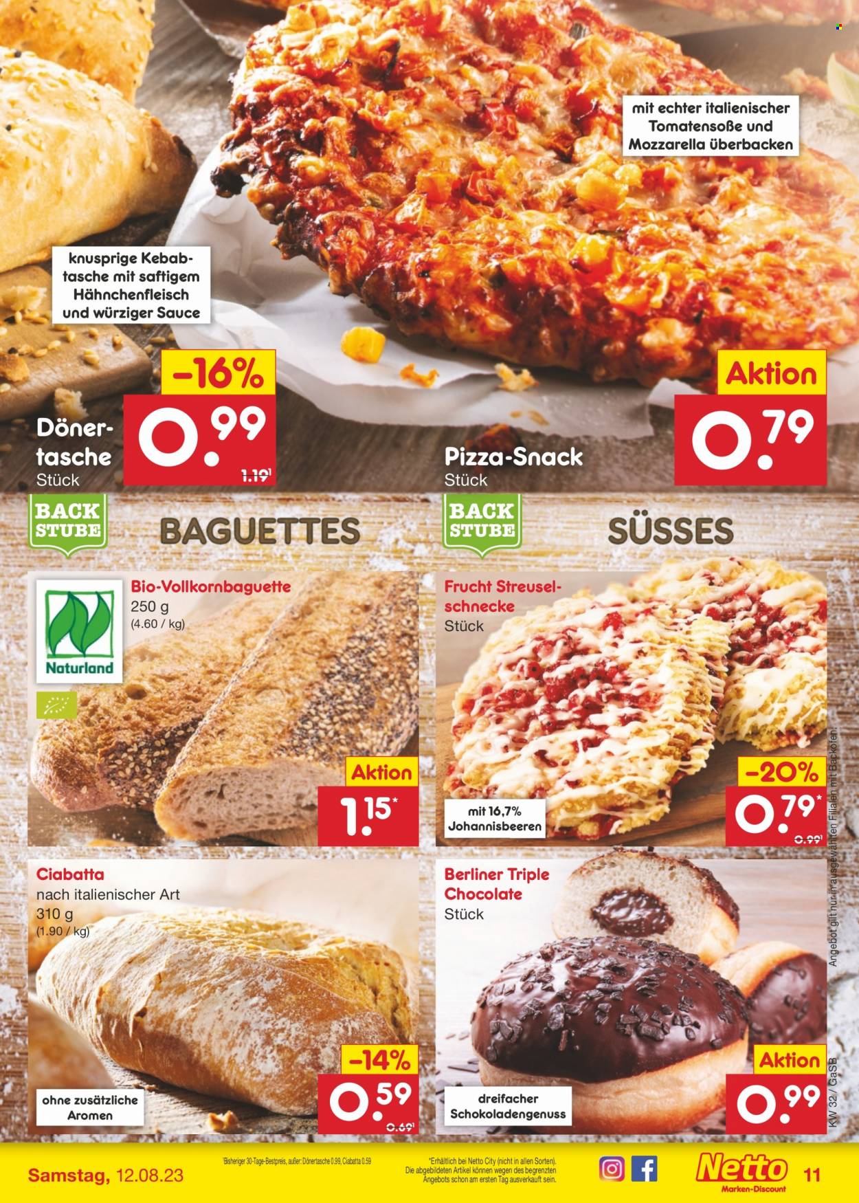 Netto Marken-Discount Prospekte  - 7.08.2023 - 12.08.2023. Seite 11