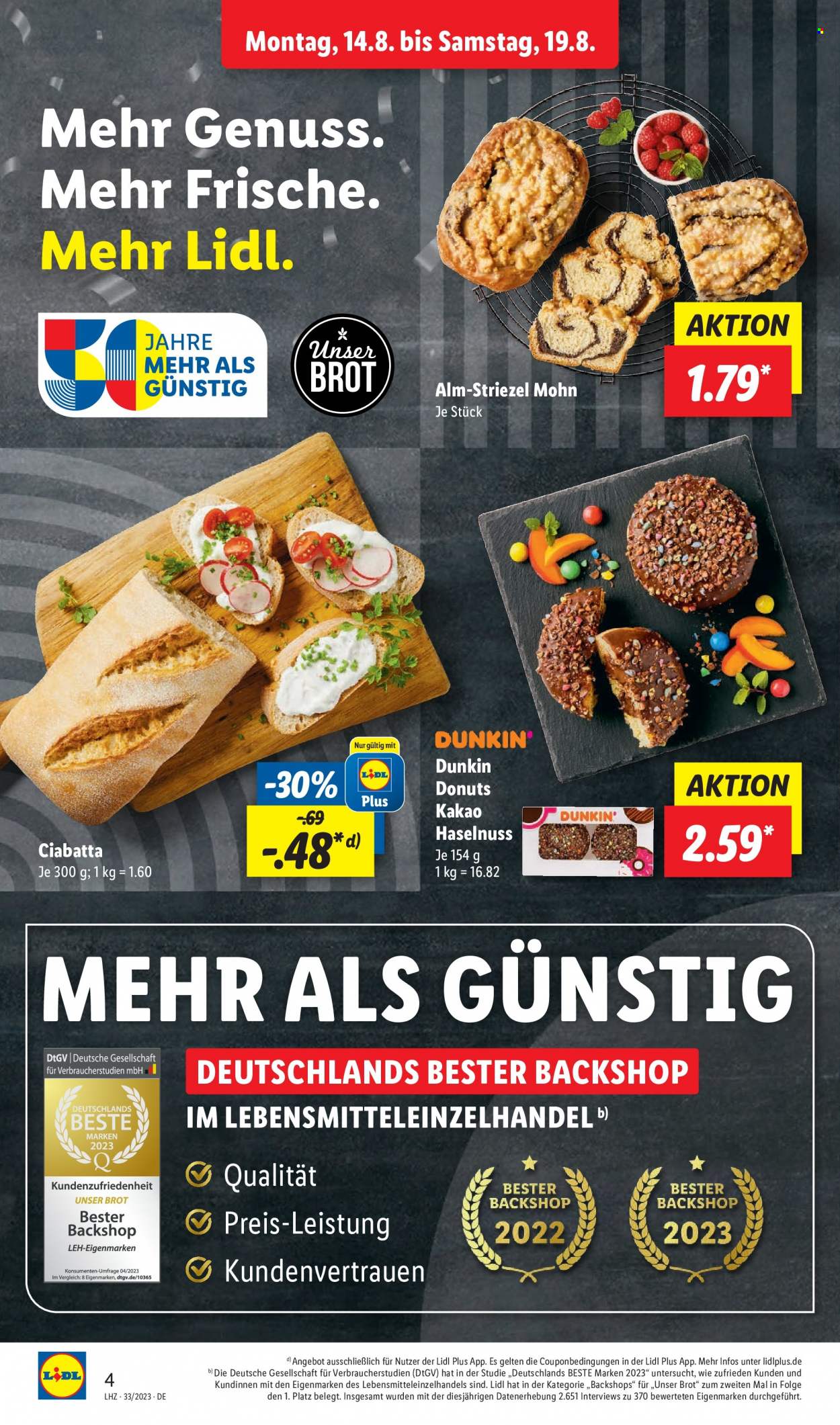 Lidl Prospekte  - 14.08.2023 - 19.08.2023. Seite 4