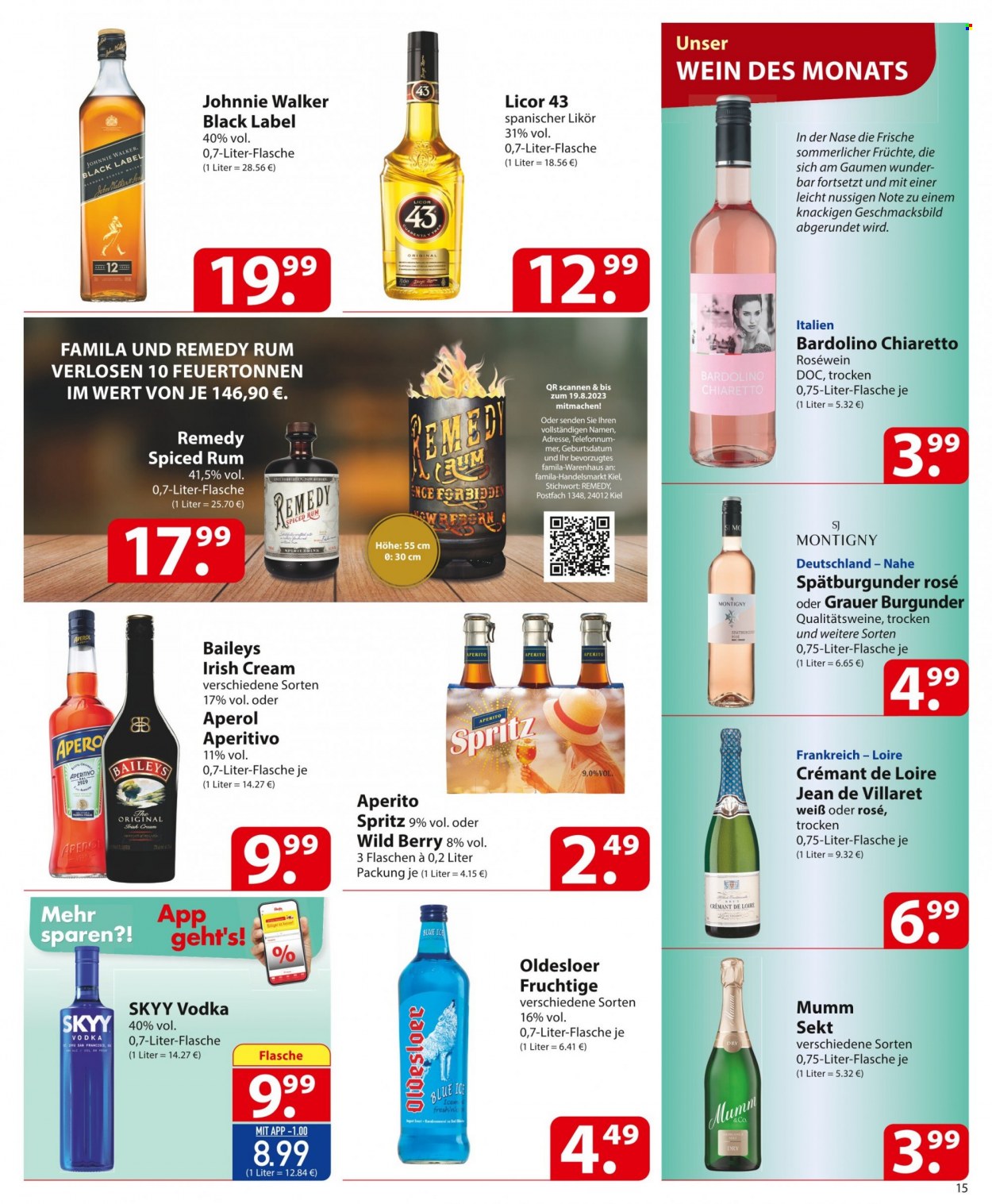 famila Prospekte  - 7.08.2023 - 12.08.2023. Seite 15