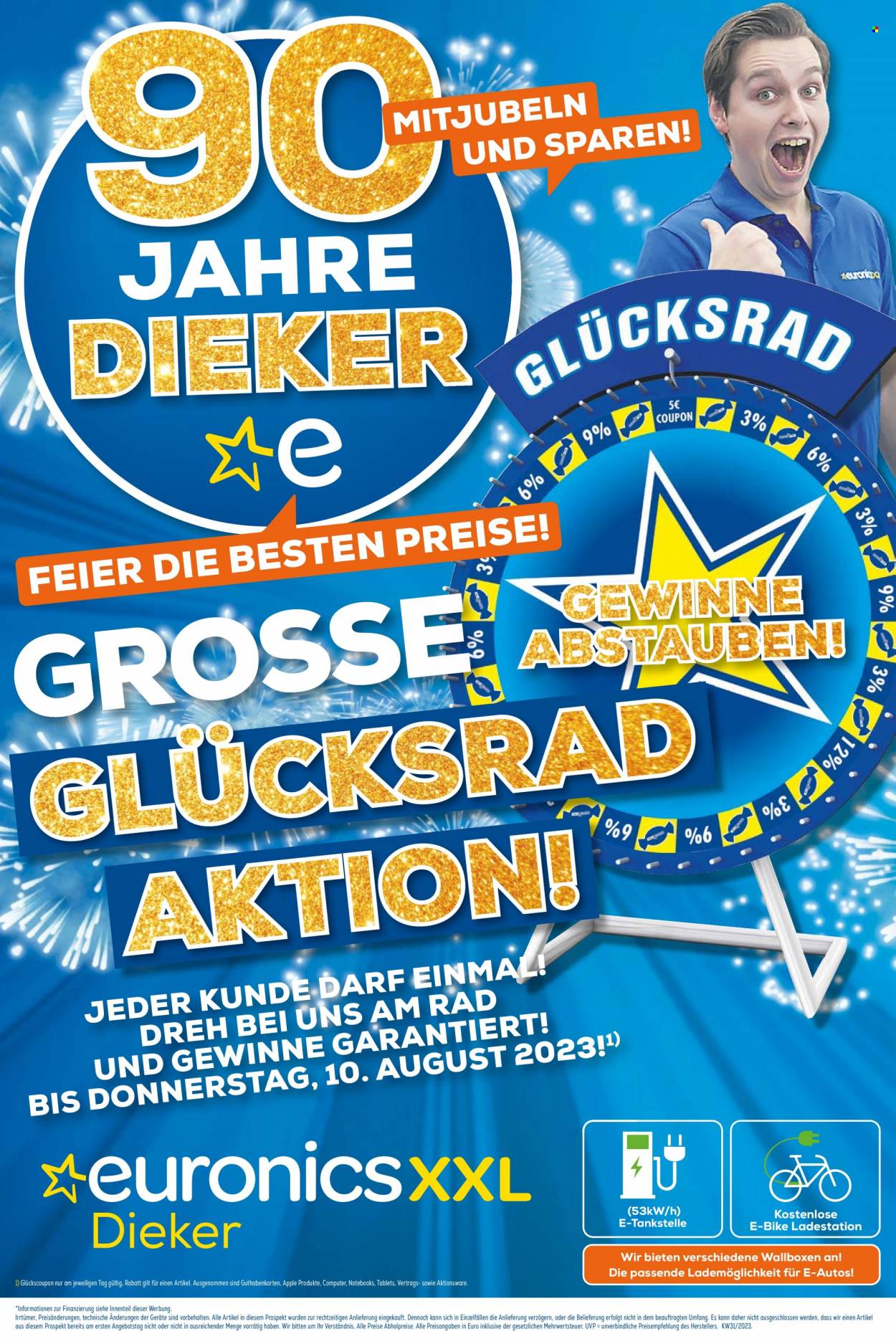 Euronics Prospekte  - 6.08.2023 - 10.08.2023. Seite 1