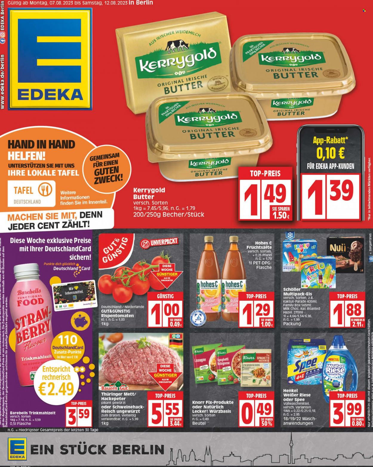Edeka Prospekte  - 7.08.2023 - 12.08.2023. Seite 1