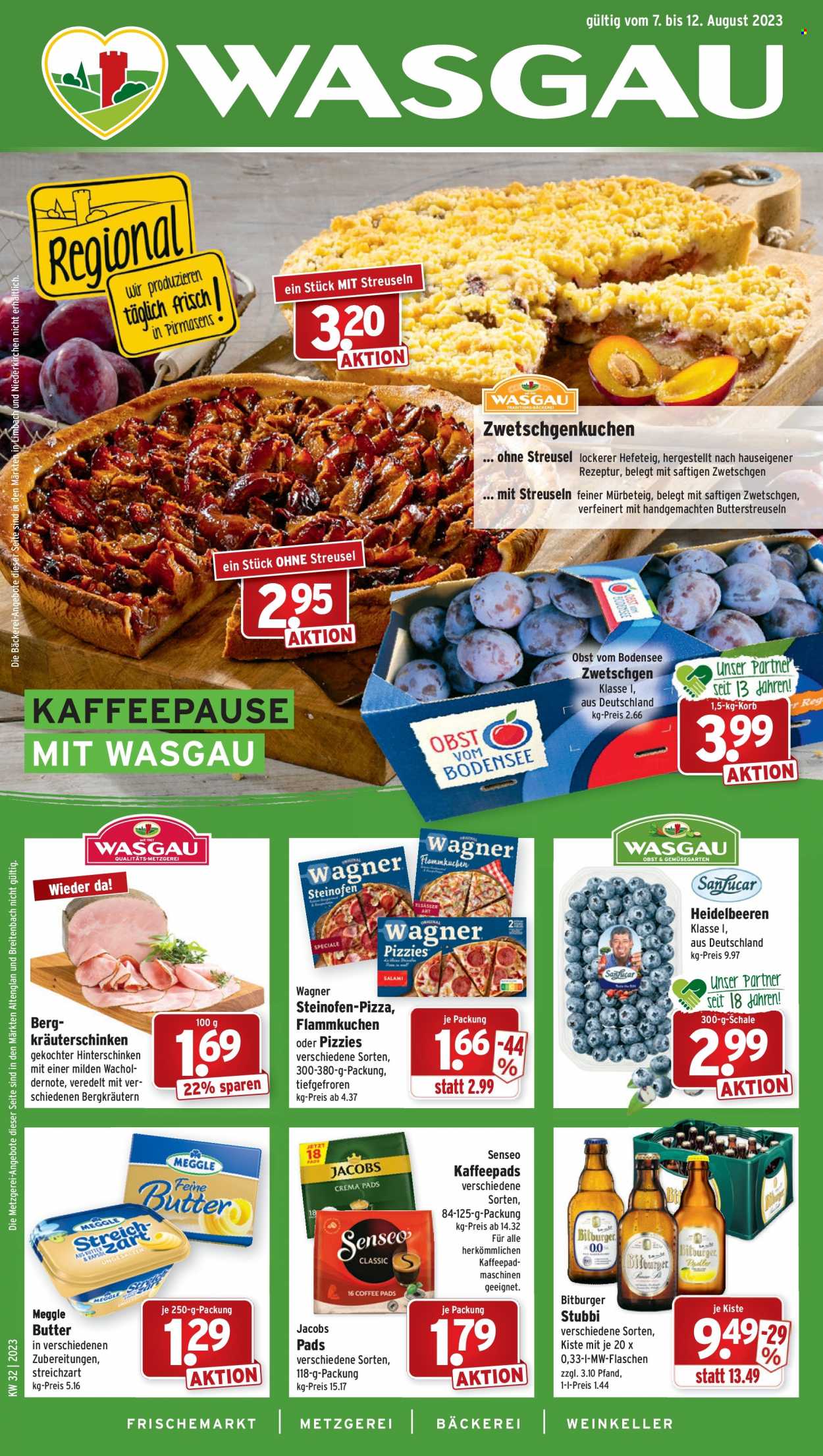 Wasgau Prospekte  - 7.08.2023 - 12.08.2023. Seite 1