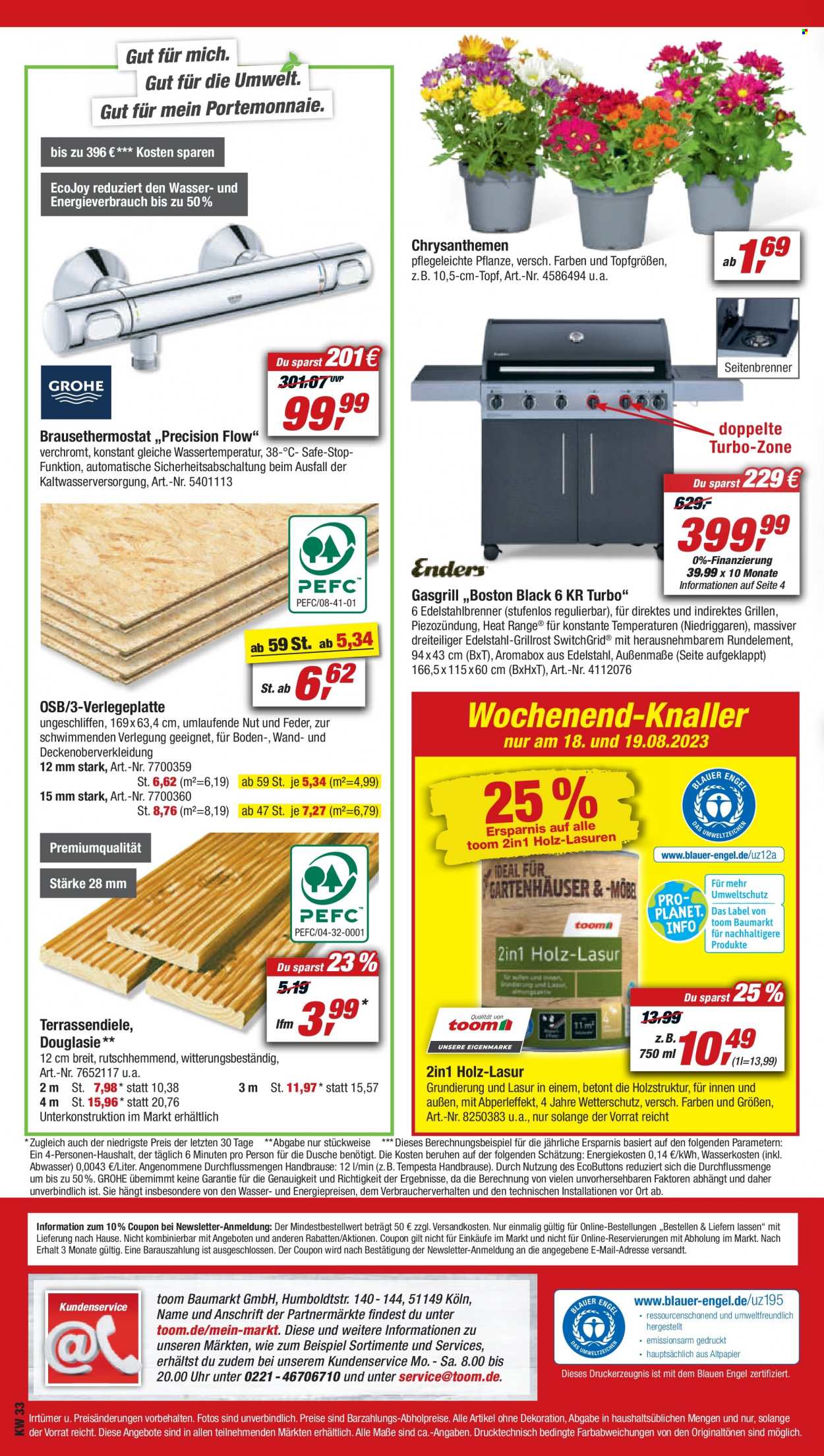 toom Baumarkt Prospekte  - 12.08.2023 - 18.08.2023. Seite 16