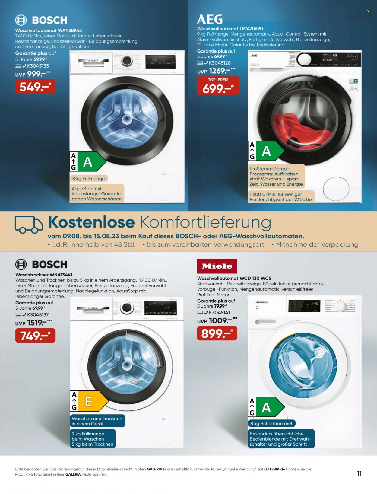 GALERIA Karstadt Kaufhof Prospekte  - 9.08.2023 - 15.08.2023. Seite 11
