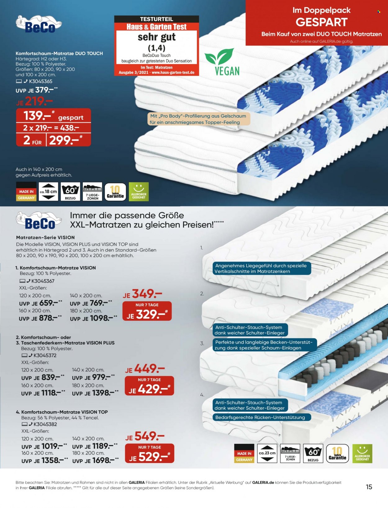 GALERIA Karstadt Kaufhof Prospekte  - 9.08.2023 - 15.08.2023. Seite 15