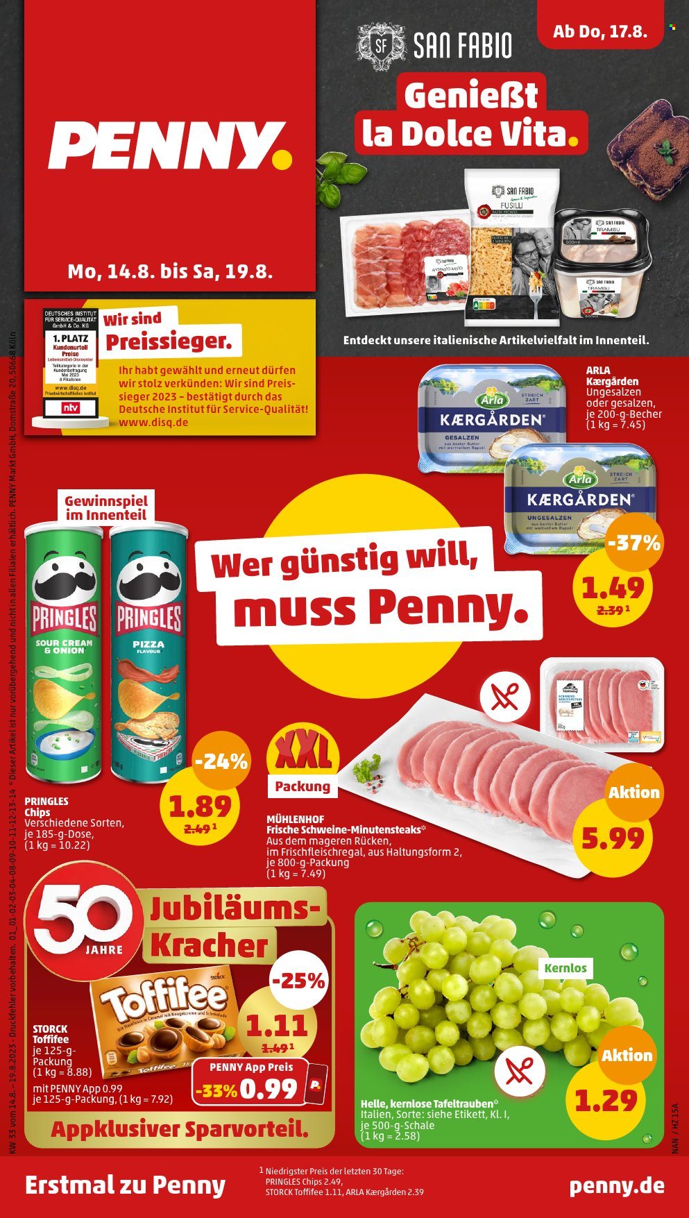 Penny Prospekte  - 14.08.2023 - 19.08.2023. Seite 1