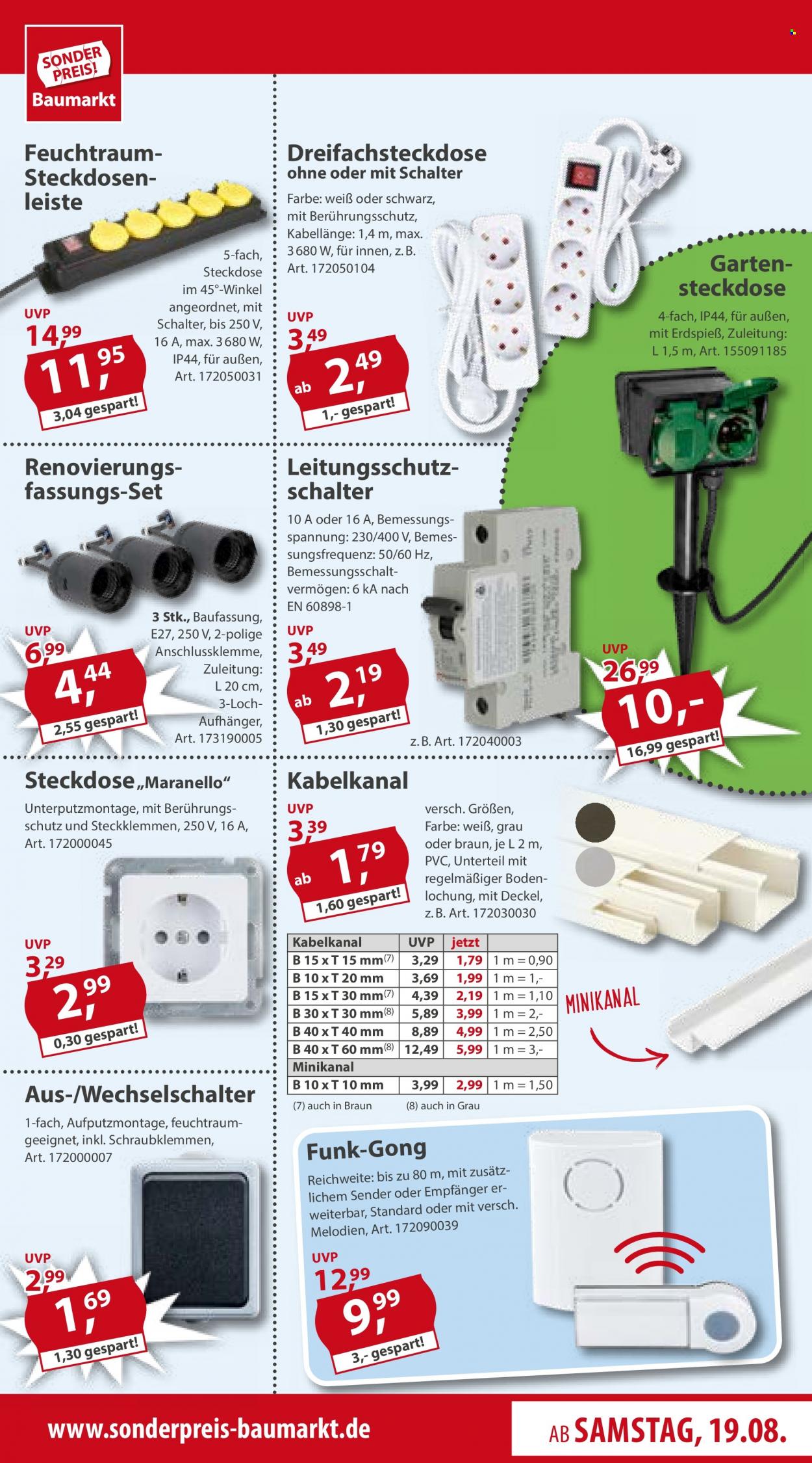 Sonderpreis-Baumarkt Prospekte  - 19.08.2023 - 25.08.2023. Seite 15