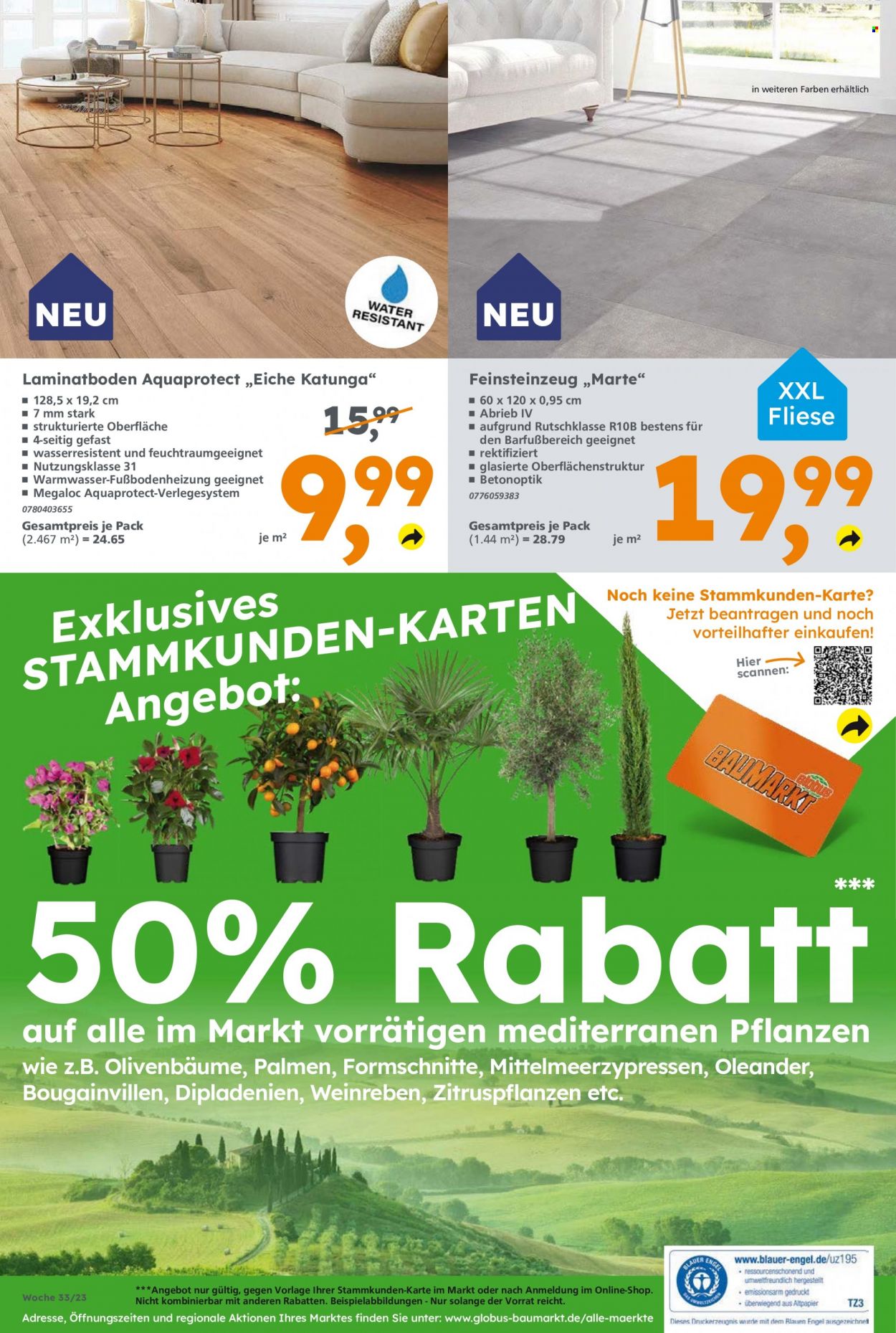 Globus Baumarkt Prospekte  - 14.08.2023 - 19.08.2023. Seite 20