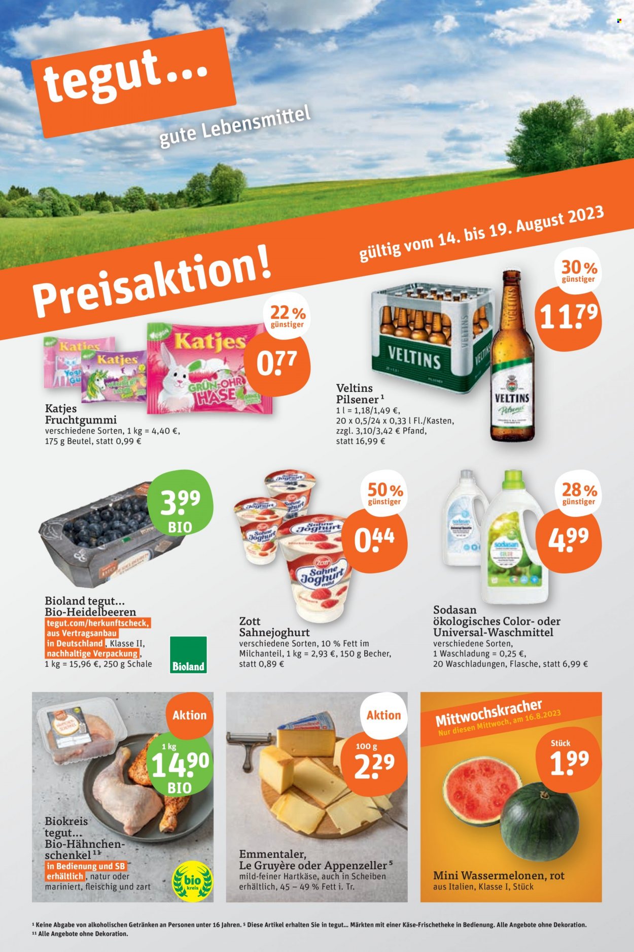 tegut... Prospekte  - 14.08.2023 - 19.08.2023. Seite 1