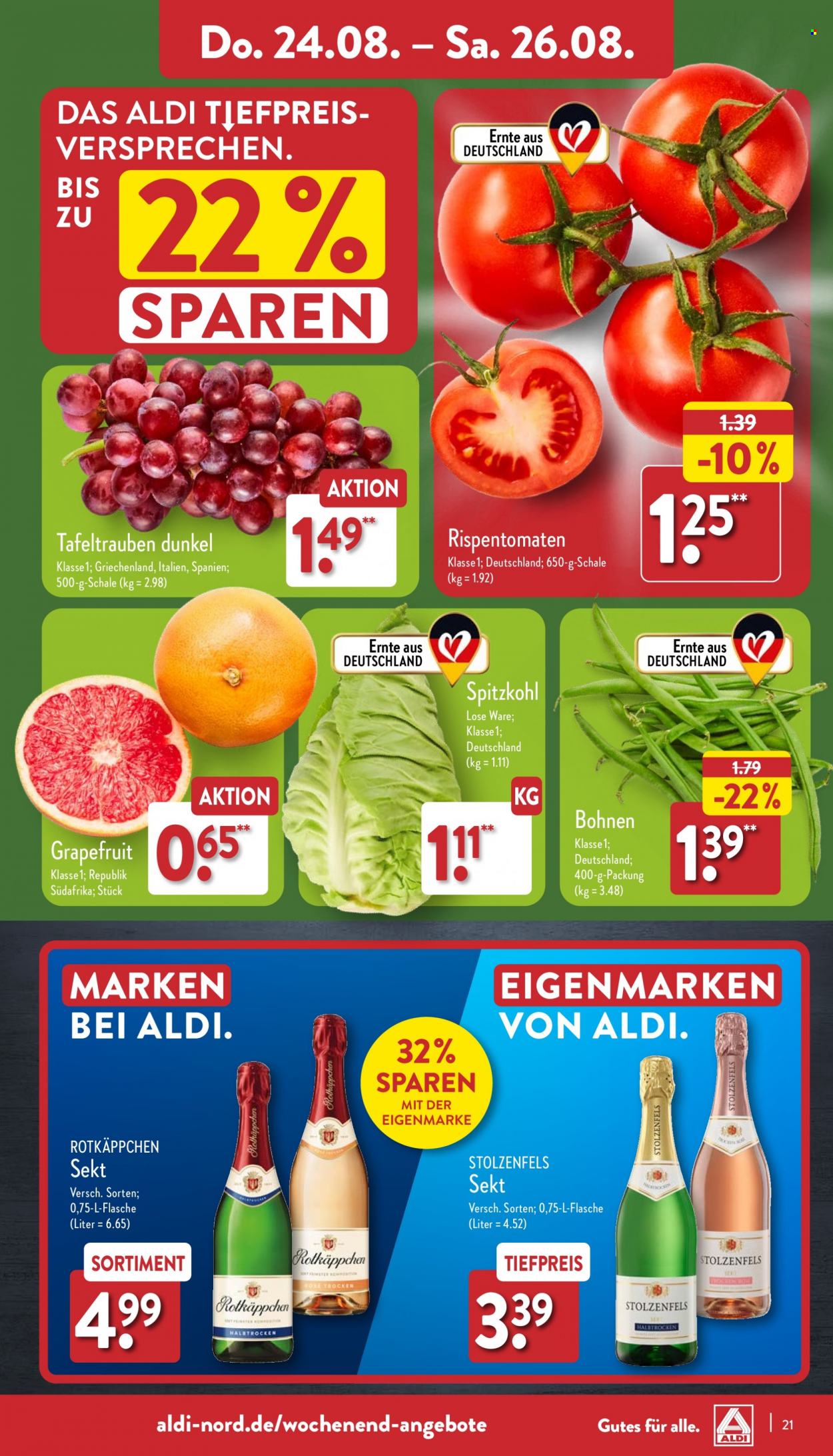 ALDI Nord Prospekte  - 21.08.2023 - 26.08.2023. Seite 21