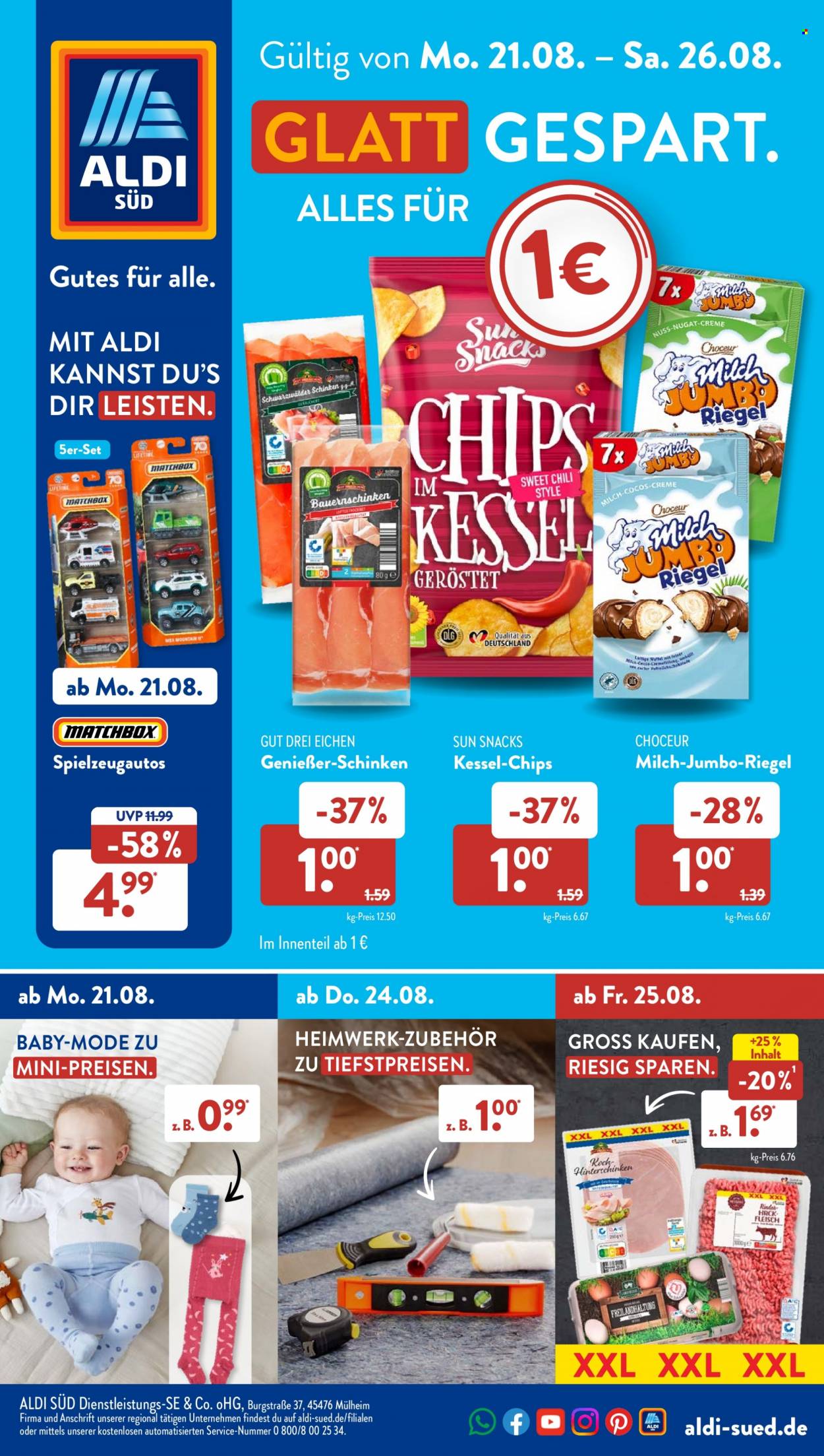 ALDI SÜD Prospekte  - 21.08.2023 - 26.08.2023. Seite 1