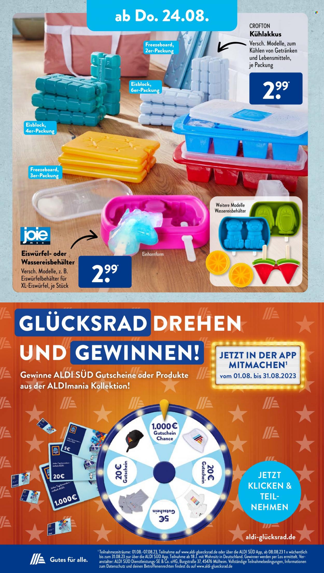 ALDI SÜD Prospekte  - 21.08.2023 - 26.08.2023. Seite 20