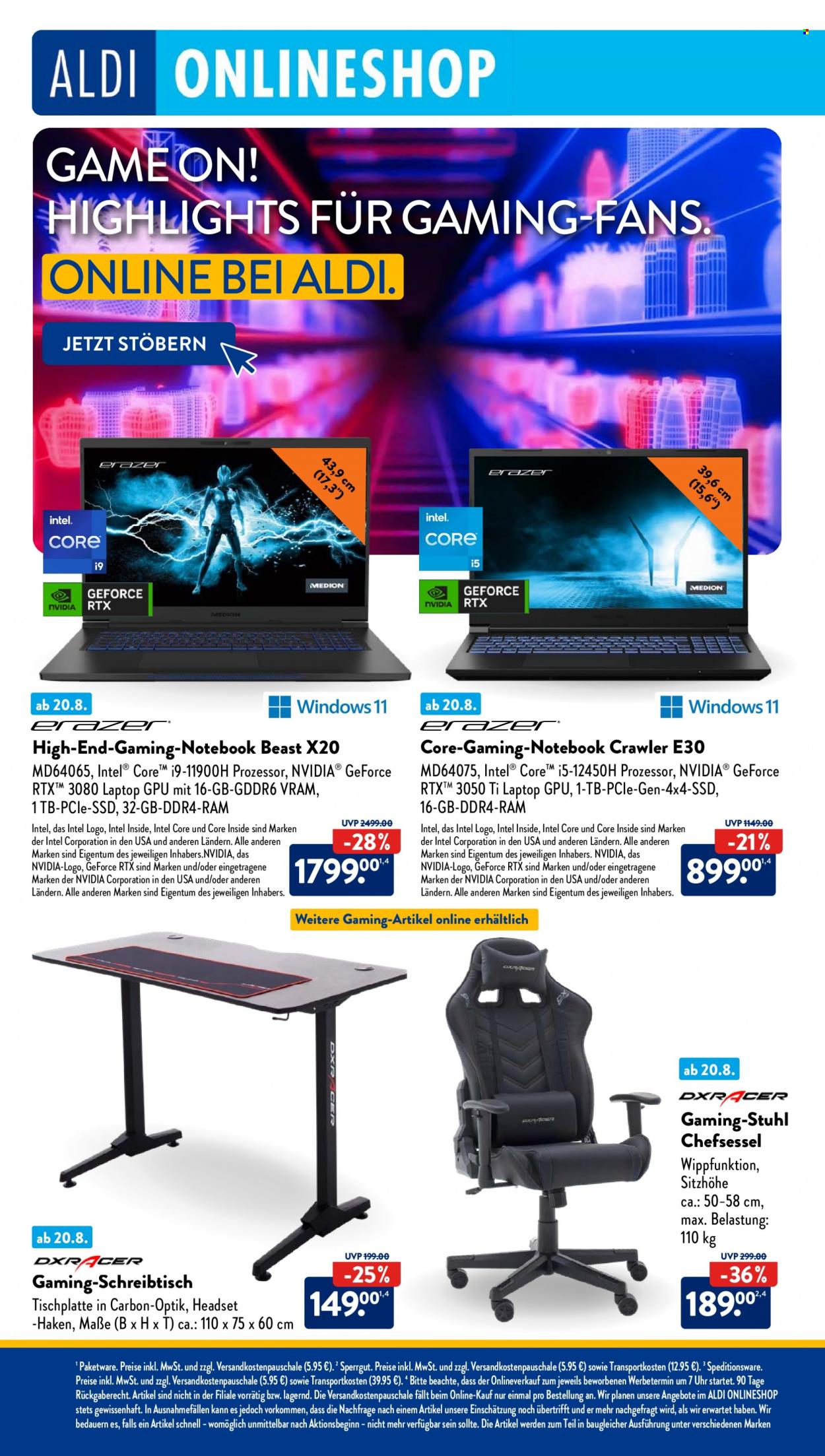 ALDI SÜD Prospekte  - 21.08.2023 - 26.08.2023. Seite 38