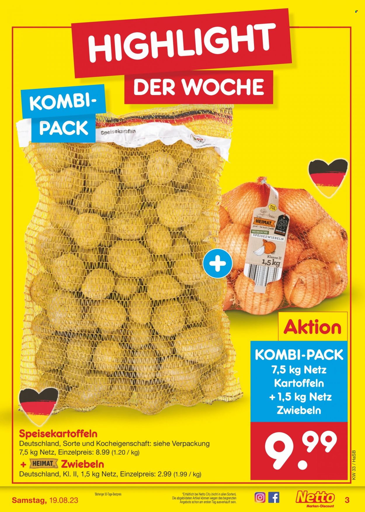 Netto Marken-Discount Prospekte  - 14.08.2023 - 19.08.2023. Seite 3