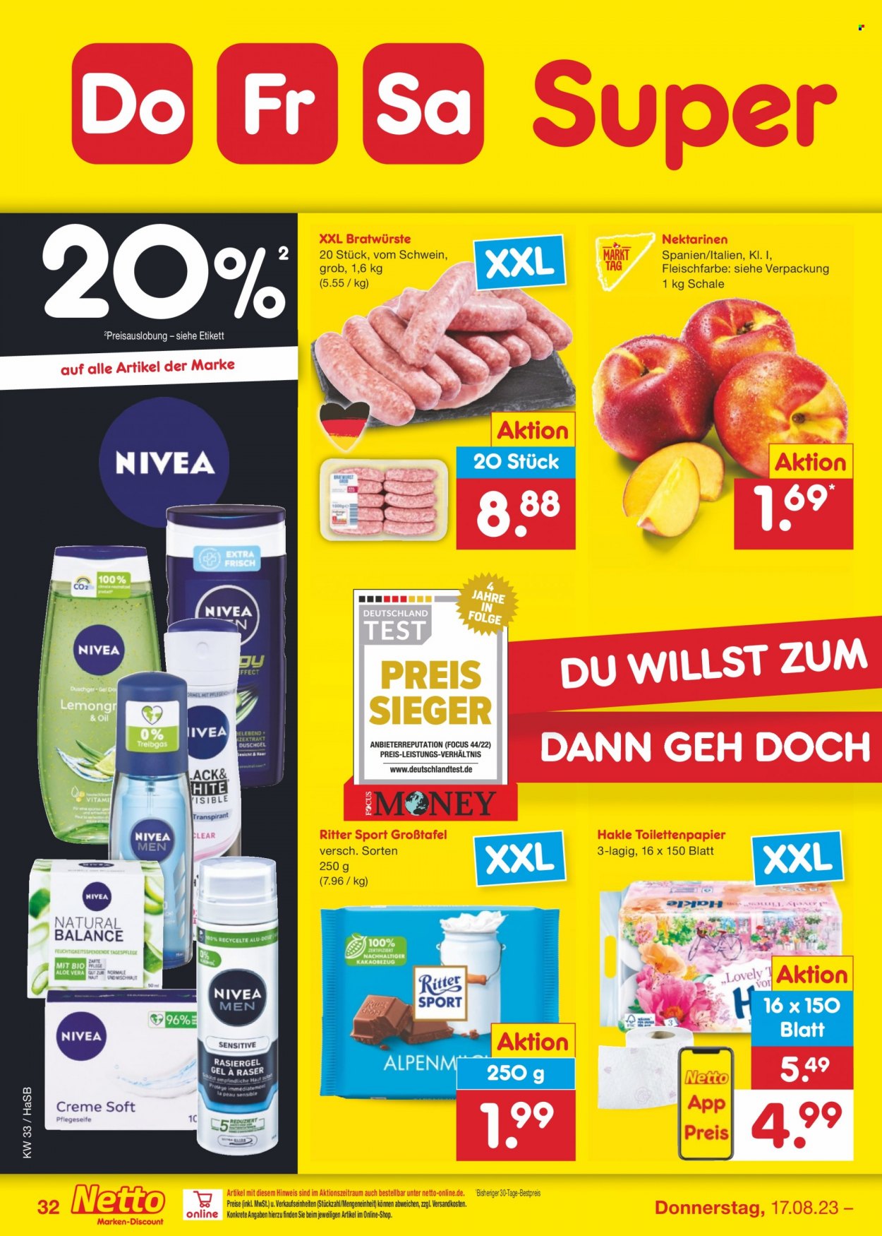 Netto Marken-Discount Prospekte  - 14.08.2023 - 19.08.2023. Seite 36