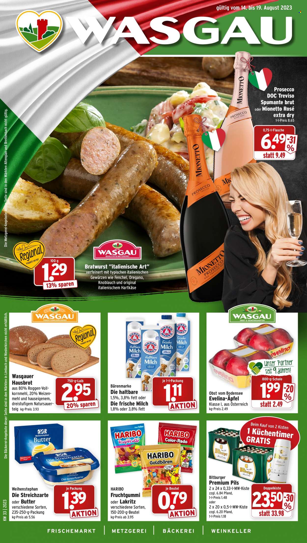 Wasgau Prospekte  - 14.08.2023 - 19.08.2023. Seite 1
