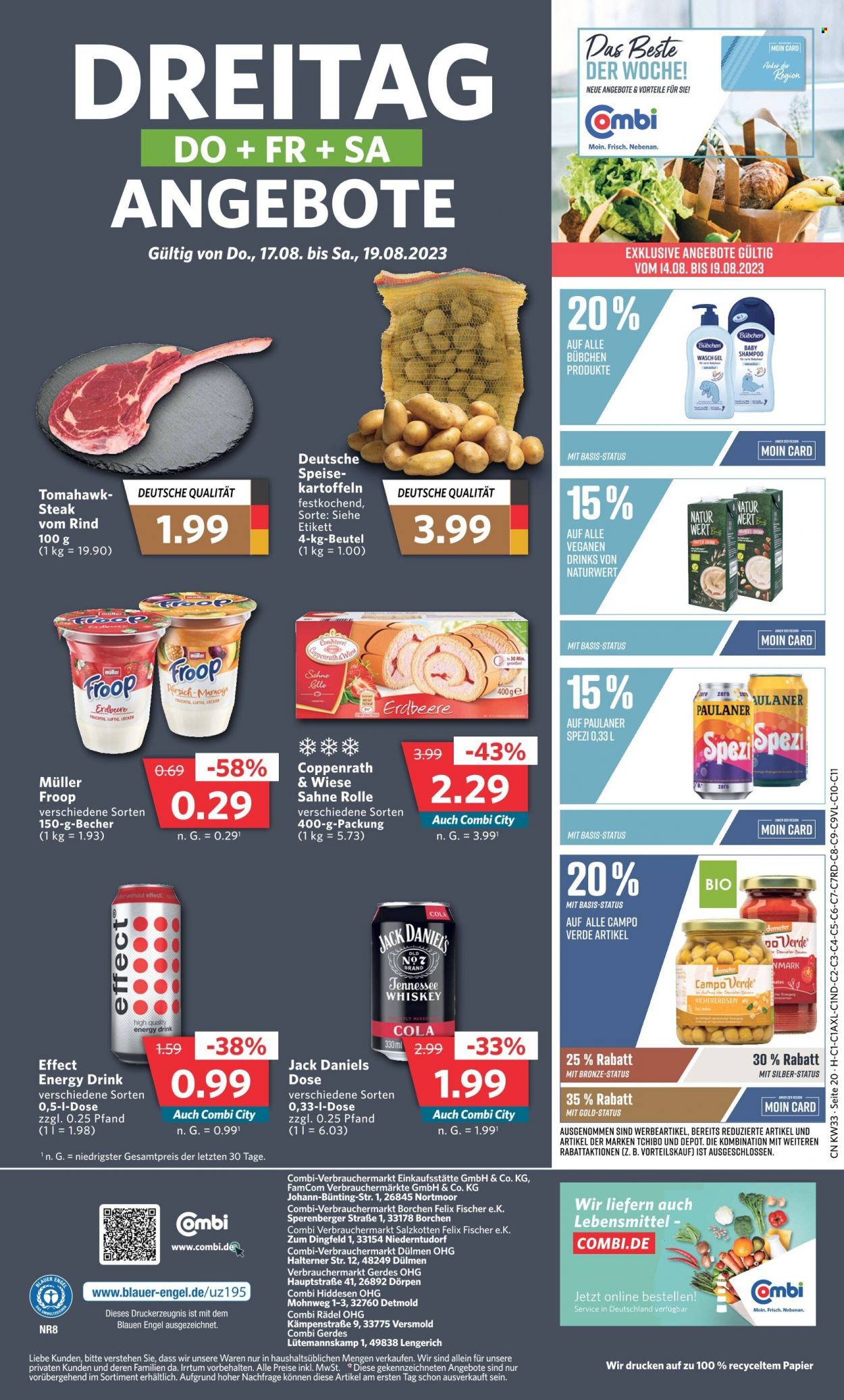 Combi Prospekte  - 14.08.2023 - 19.08.2023. Seite 20