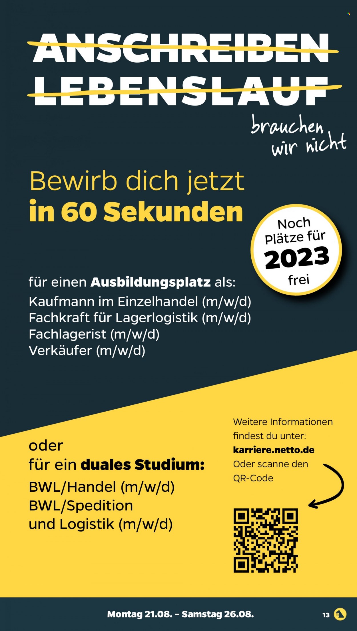 Netto Prospekte  - 21.08.2023 - 26.08.2023. Seite 13