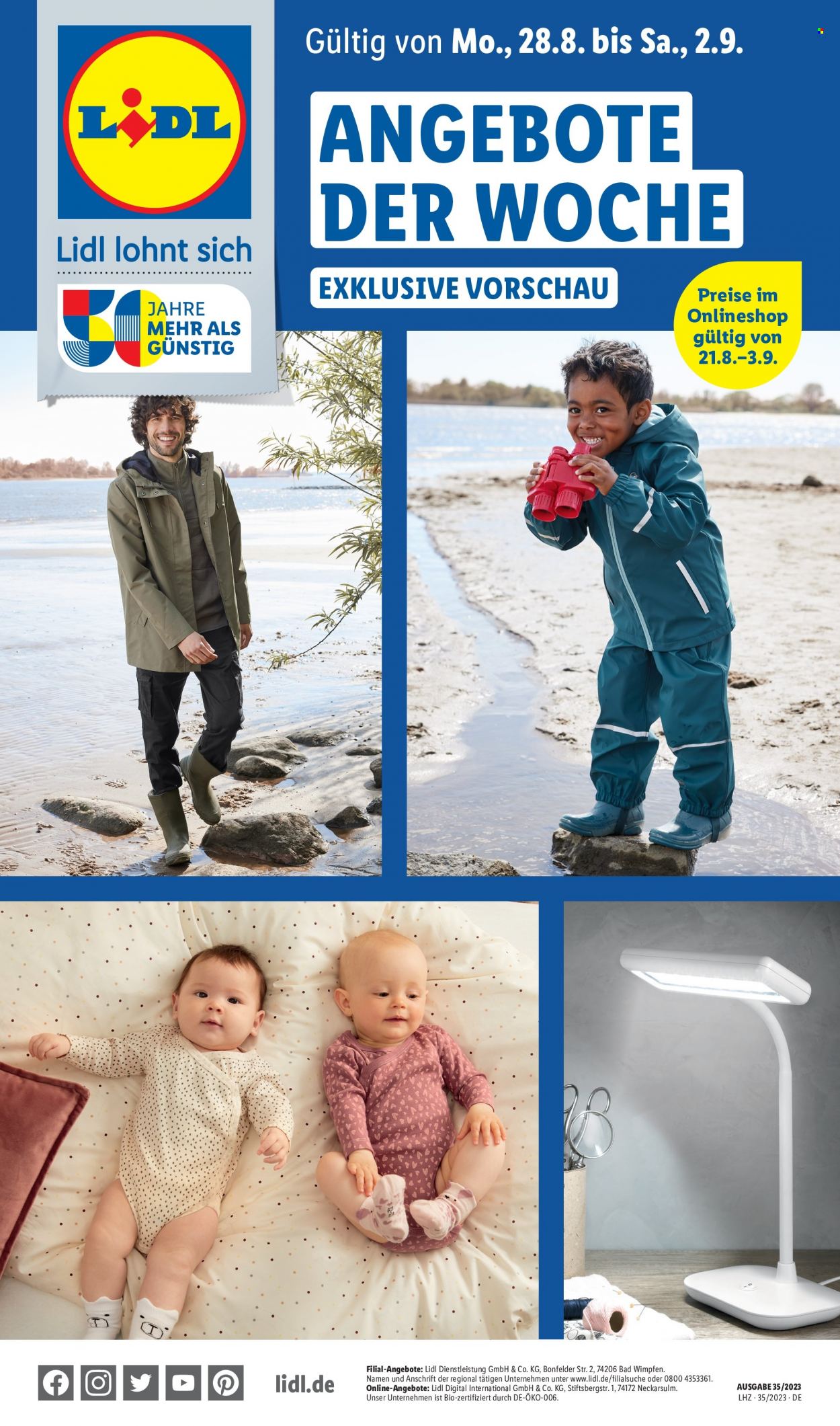 Lidl Prospekte  - 28.08.2023 - 2.09.2023. Seite 1