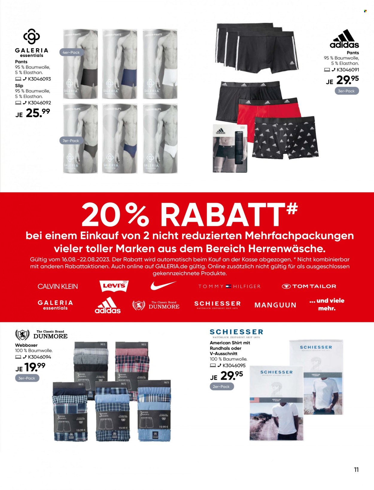 GALERIA Karstadt Kaufhof Prospekte  - 16.08.2023 - 22.08.2023. Seite 11